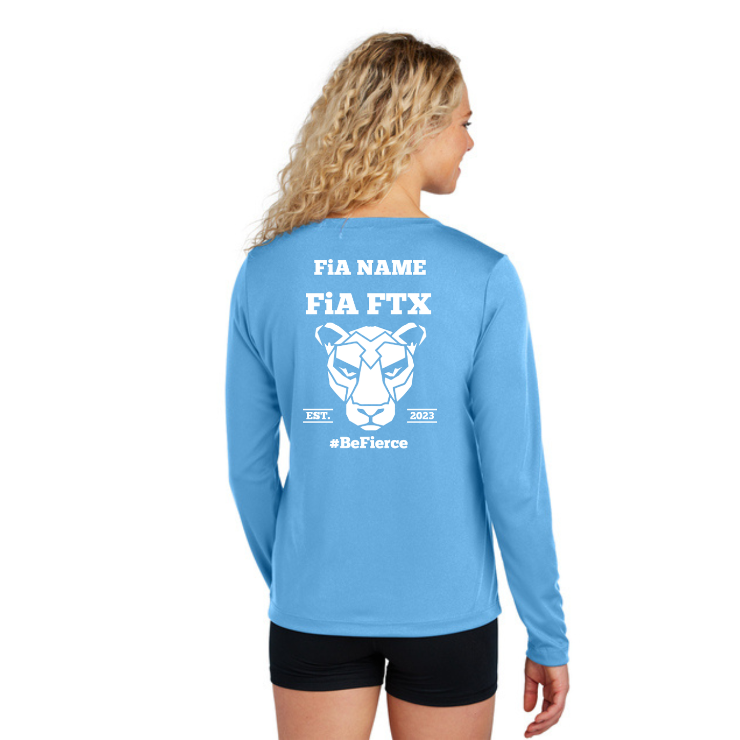 FTX, TX - PERSONALIZED Sport Tek Long Sleeve Performance V-Neck Tee