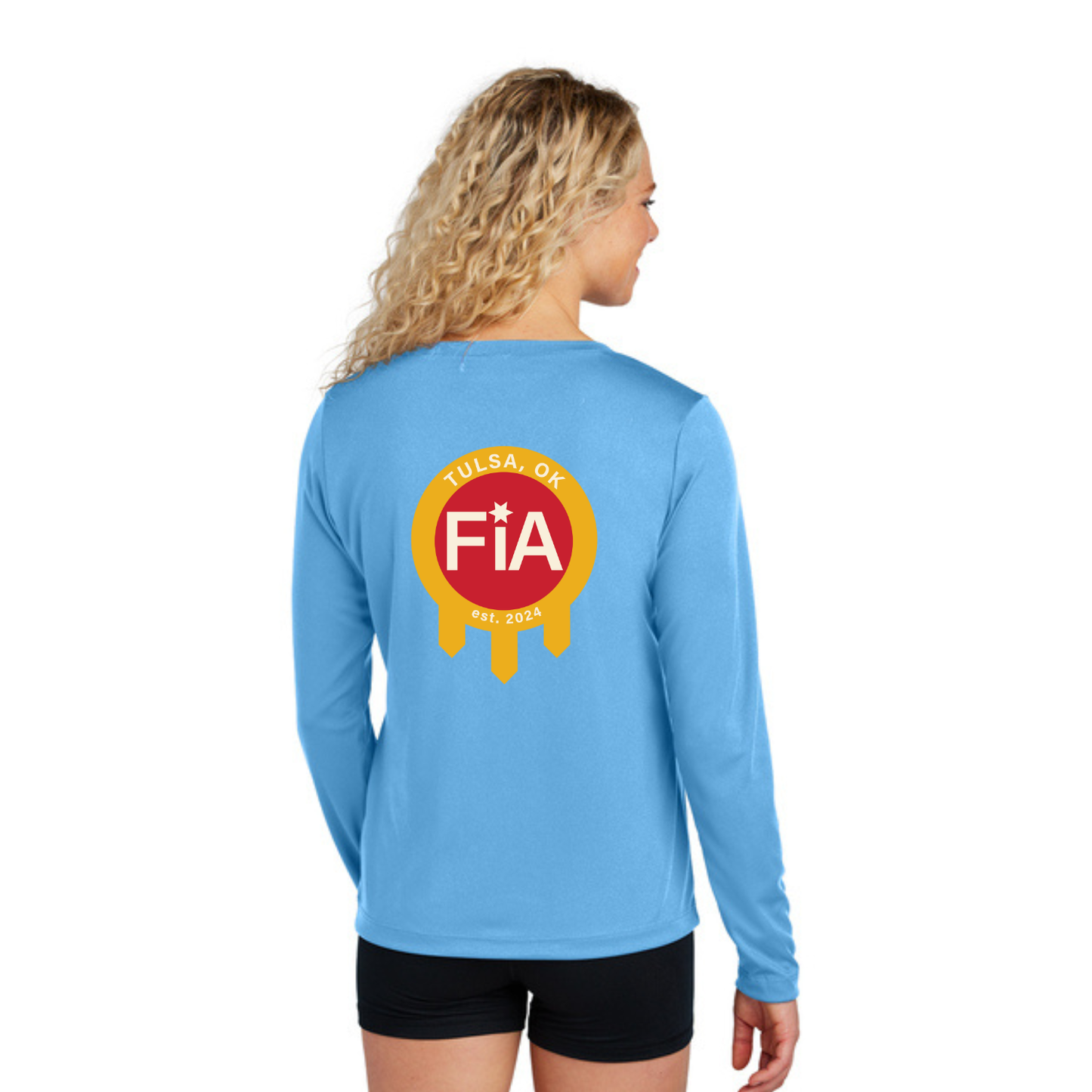 Tulsa, OK - Sport Tek Long Sleeve Performance V-Neck Tee
