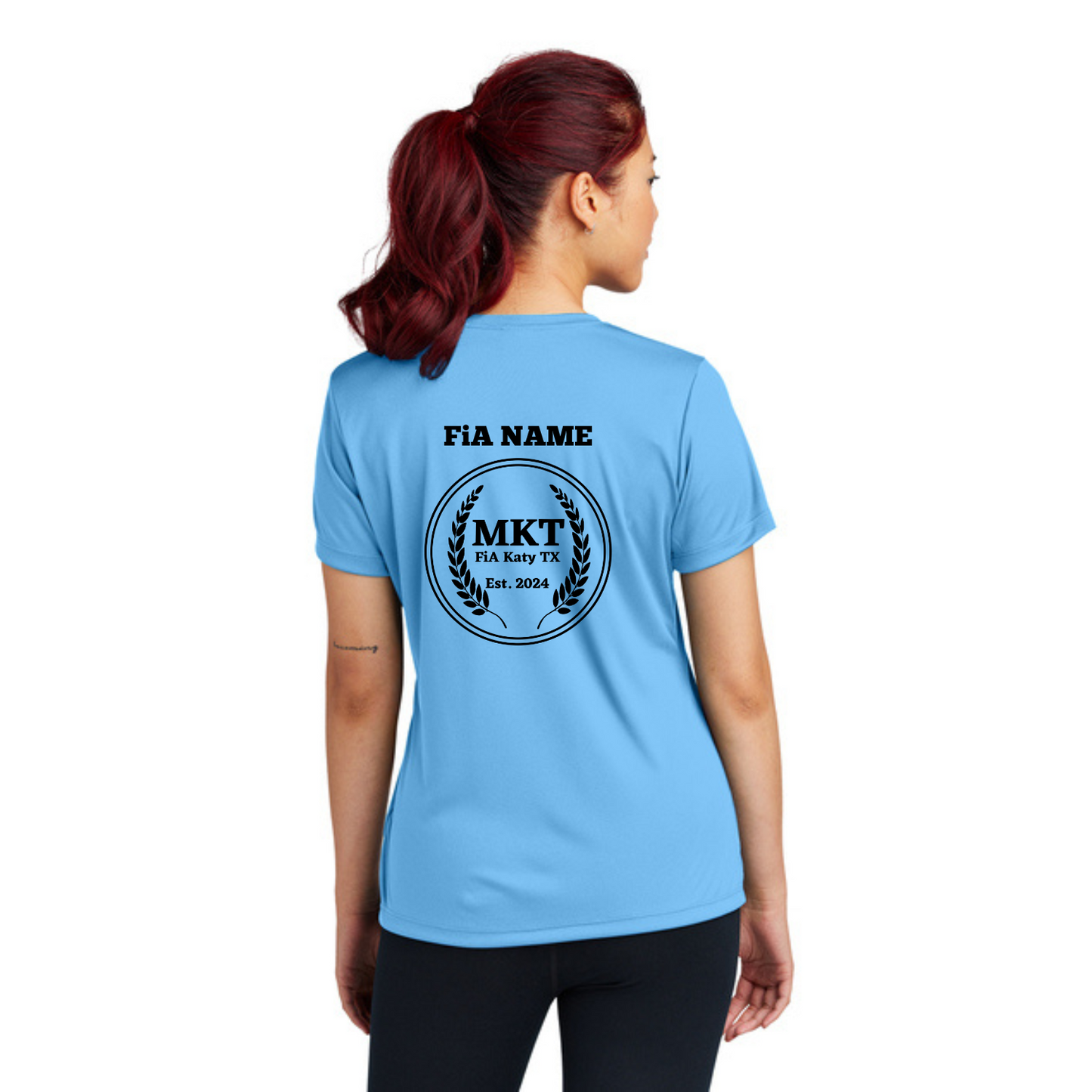 MKT, TX- PERSONALIZED Sport Tek V-Neck Short Sleeve Performance Tee
