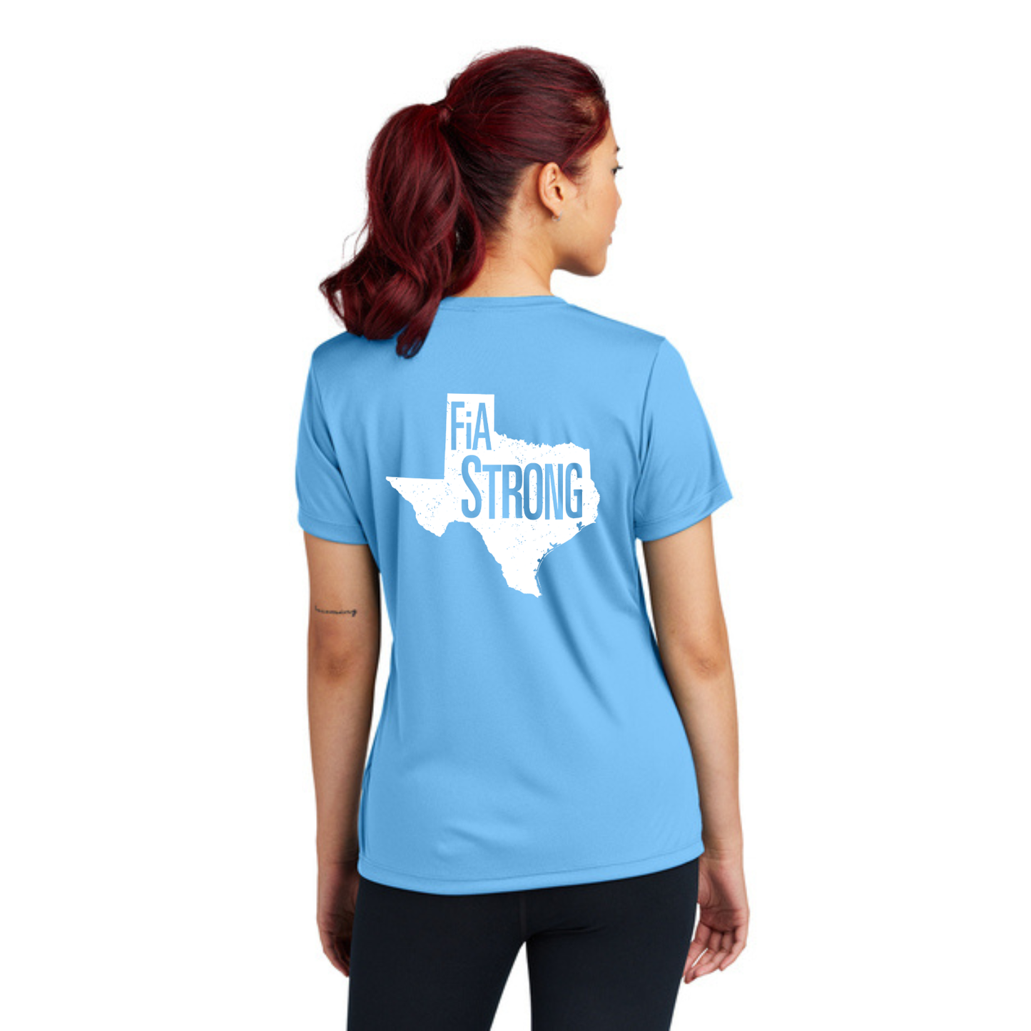 Texas Strong - Sport Tek V-Neck Short Sleeve Performance Tee