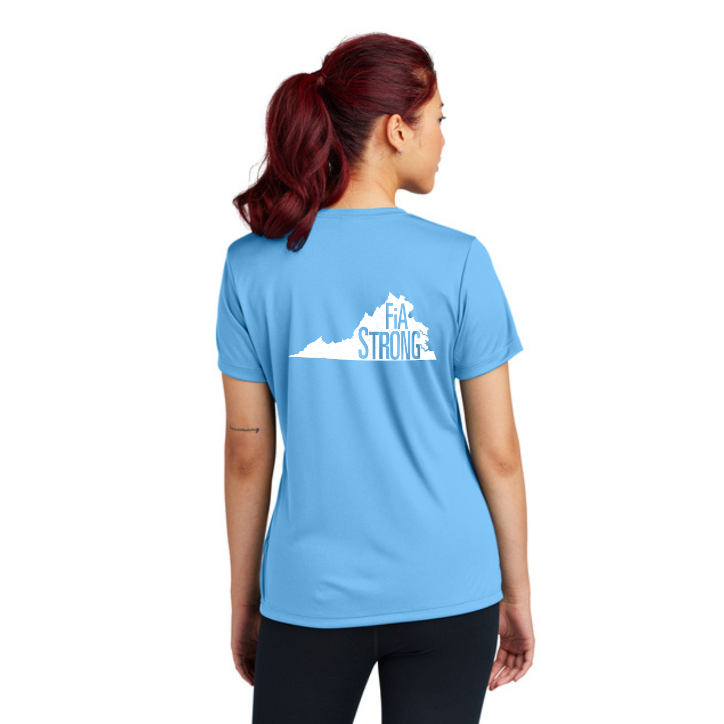 Virginia Strong - Sport Tek V-Neck Short Sleeve Performance Tee