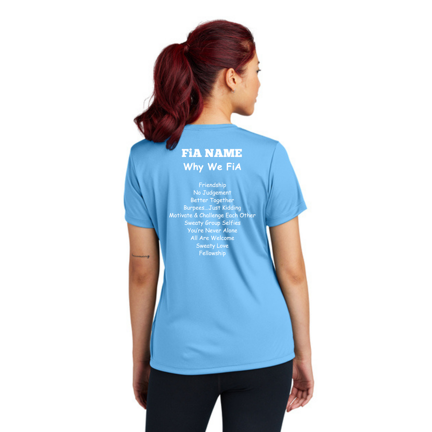 Why we FiA Goose Creek, SC- PERSONALIZED Sport Tek V-Neck Short Sleeve Performance Tee