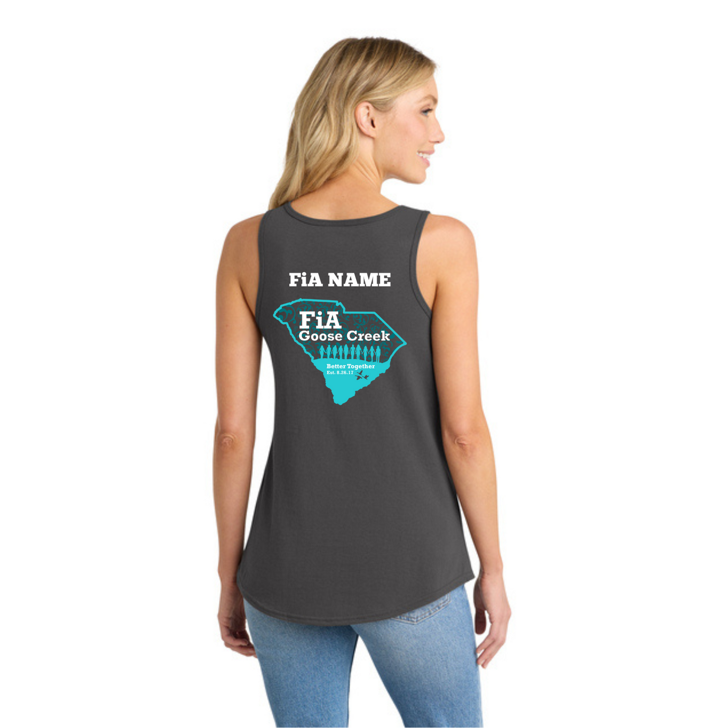 Goose Creek, SC - PERSONALIZED Port & Co Women's Core Cotton Tank Top