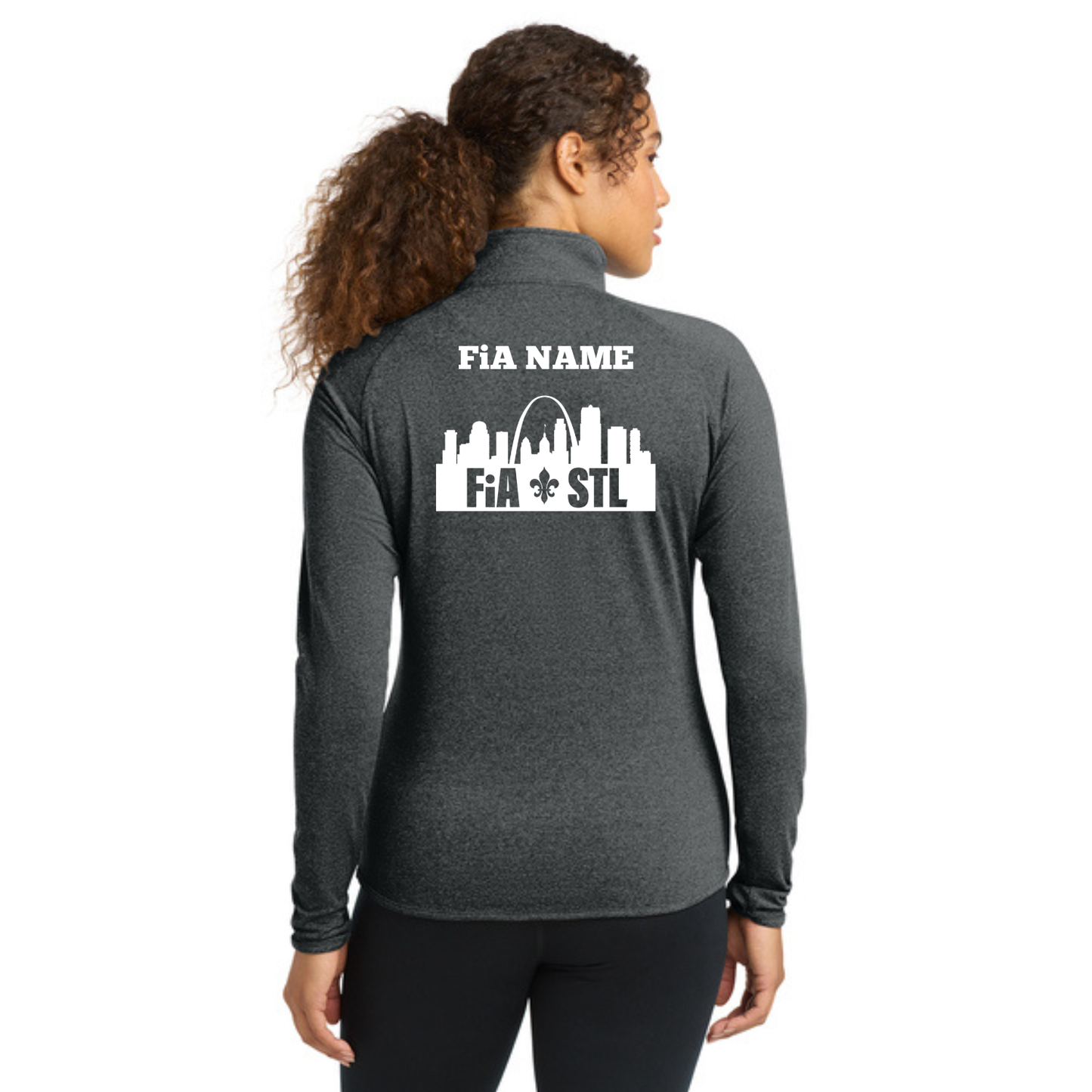 St. Louis, MO - PERSONALIZED Sport Tek Sport-Wick Stretch 1/4-Zip Pullover