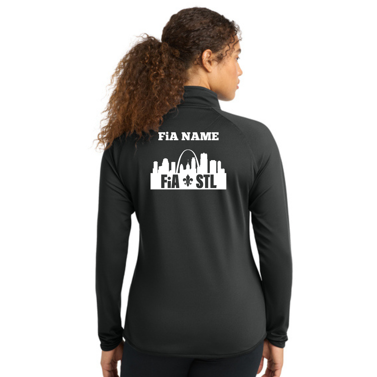 St. Louis, MO - PERSONALIZED Sport Tek Sport-Wick Stretch 1/4-Zip Pullover