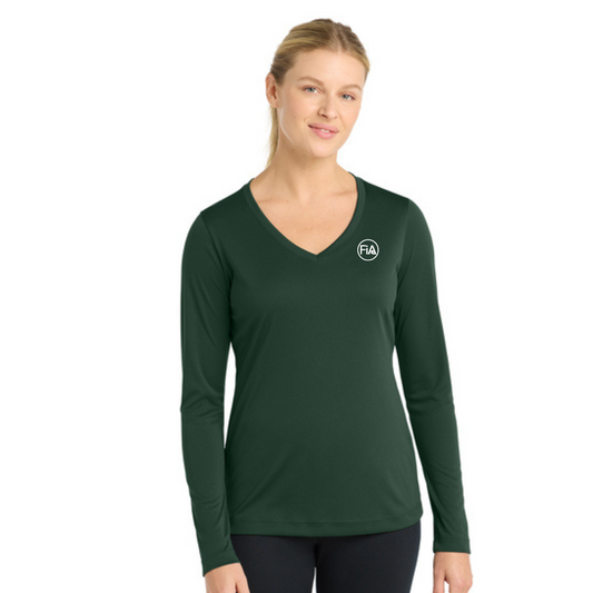 Green Level, NC - PERSONALIZED Sport Tek Long Sleeve Performance V-Neck Tee