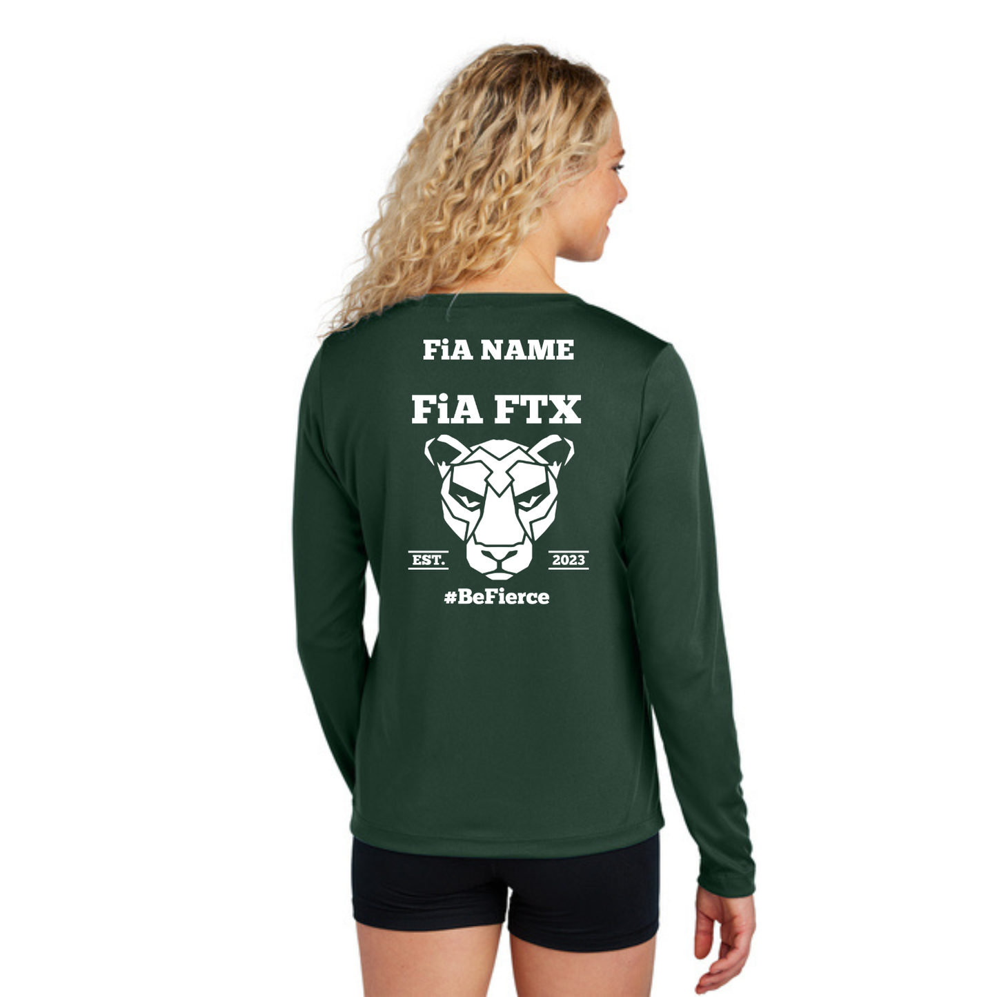 FTX, TX - PERSONALIZED Sport Tek Long Sleeve Performance V-Neck Tee
