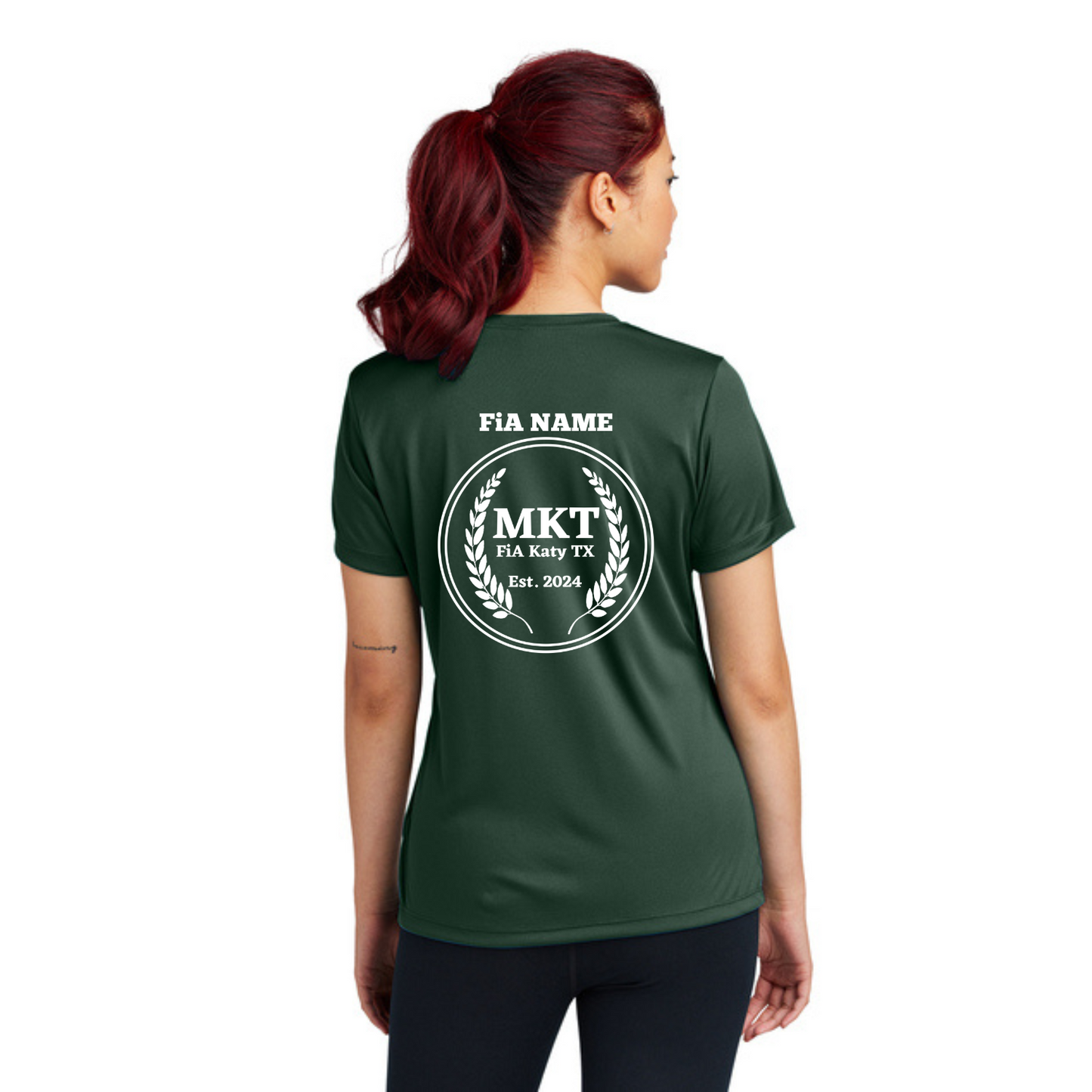 MKT, TX - PERSONALIZED Sport Tek Crew Neck Short Sleeve Performance Tee