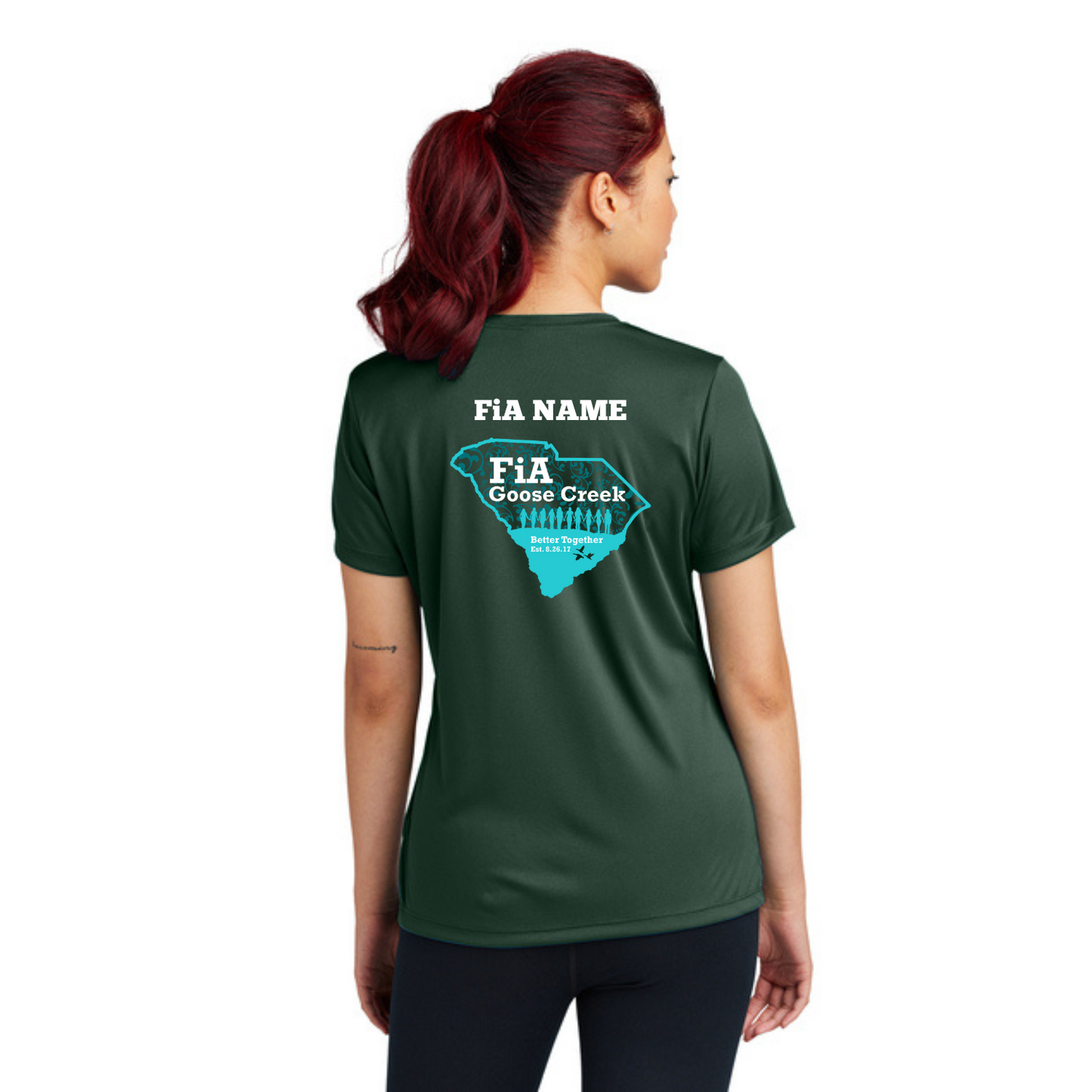 Goose Creek, SC - PERSONALIZED Sport Tek Crew Neck Short Sleeve Performance Tee