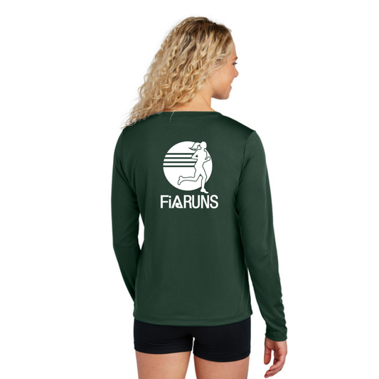 FiA Runs - Sport Tek Long Sleeve Competitor V-Neck Tee