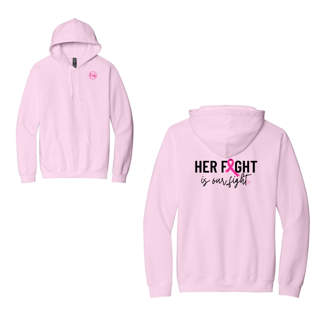 Her Fight is Our Fight - Gildan Softstyle Midweight Pullover Hooded Sweatshirt