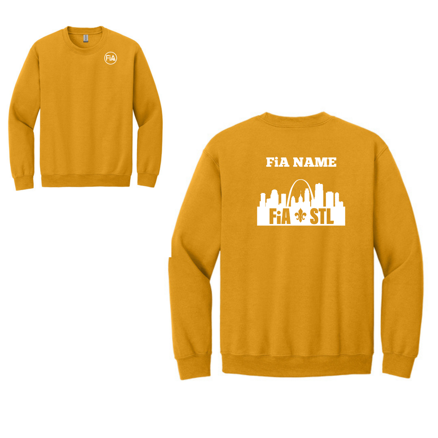 St. Louis, MO - PERSONALIZED Gildan Heavy Blend Crewneck Sweatshirt