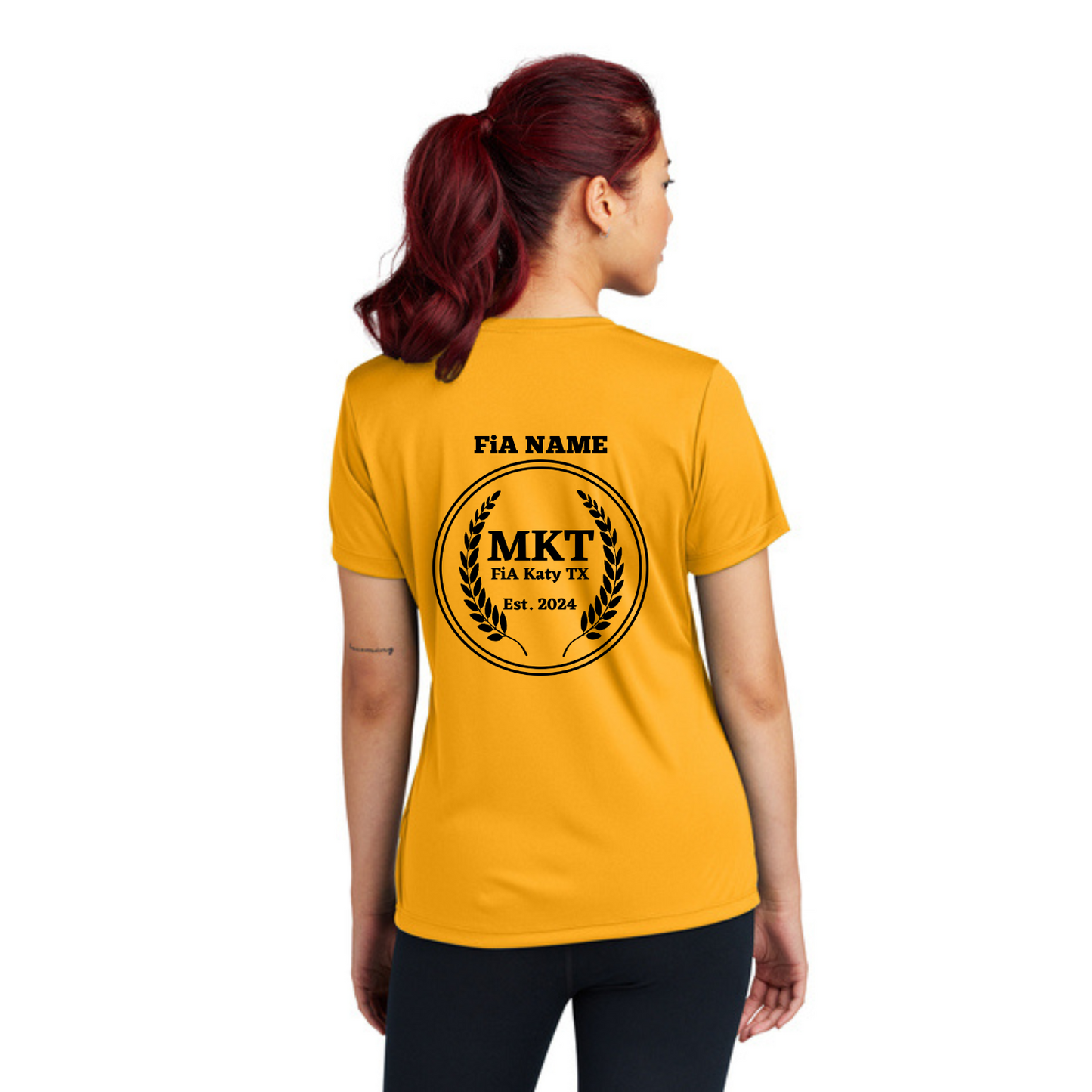 MKT, TX - PERSONALIZED Sport Tek Crew Neck Short Sleeve Performance Tee