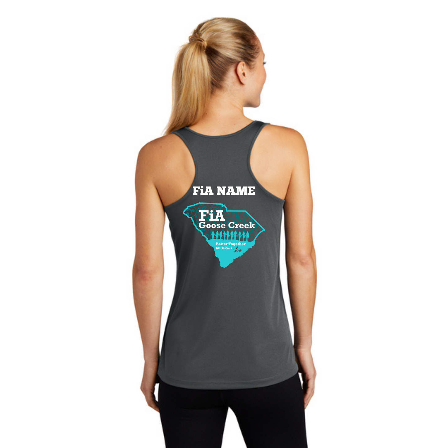 Goose Creek, SC - PERSONALIZED Sport Tek Racerback Tank