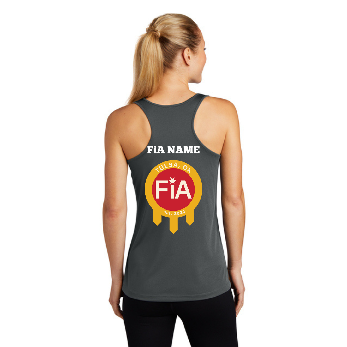Tulsa, OK - PERSONALIZED Sport Tek Racerback Tank