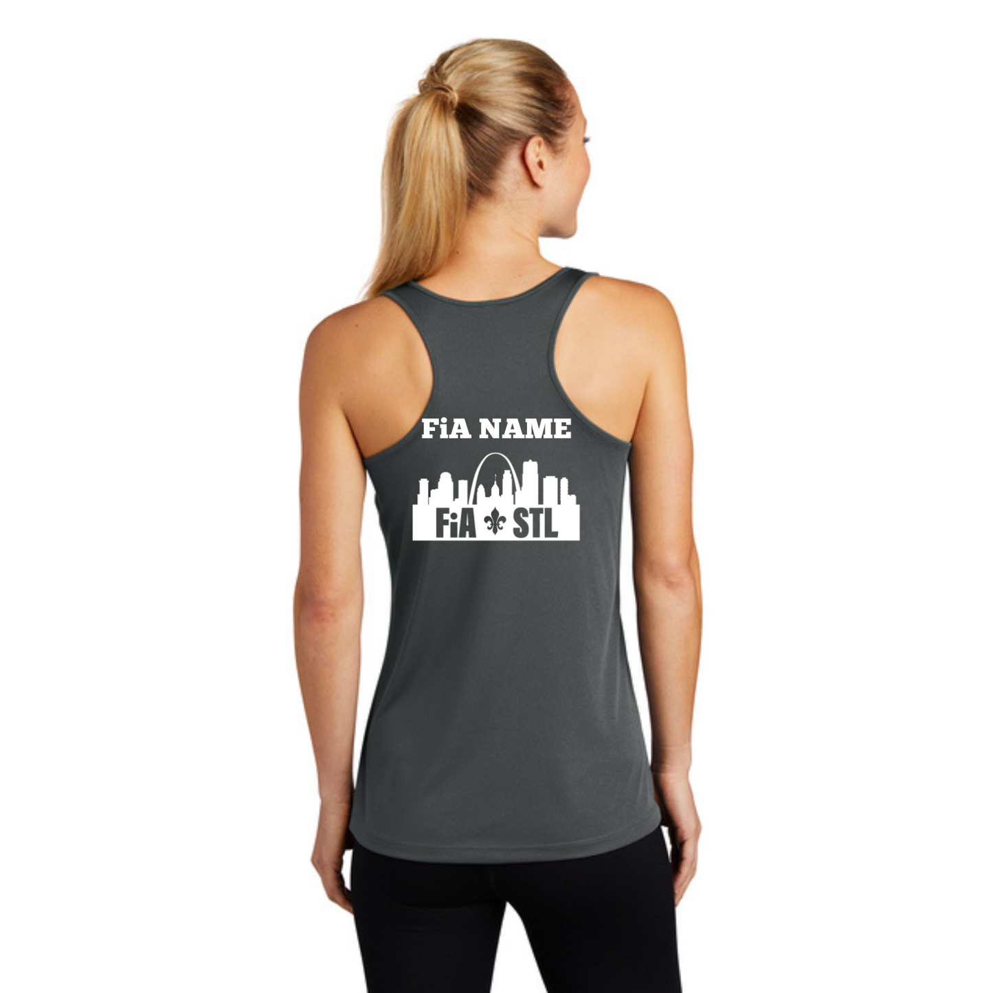 St. Louis, MO - PERSONALIZED Sport Tek Racerback Tank