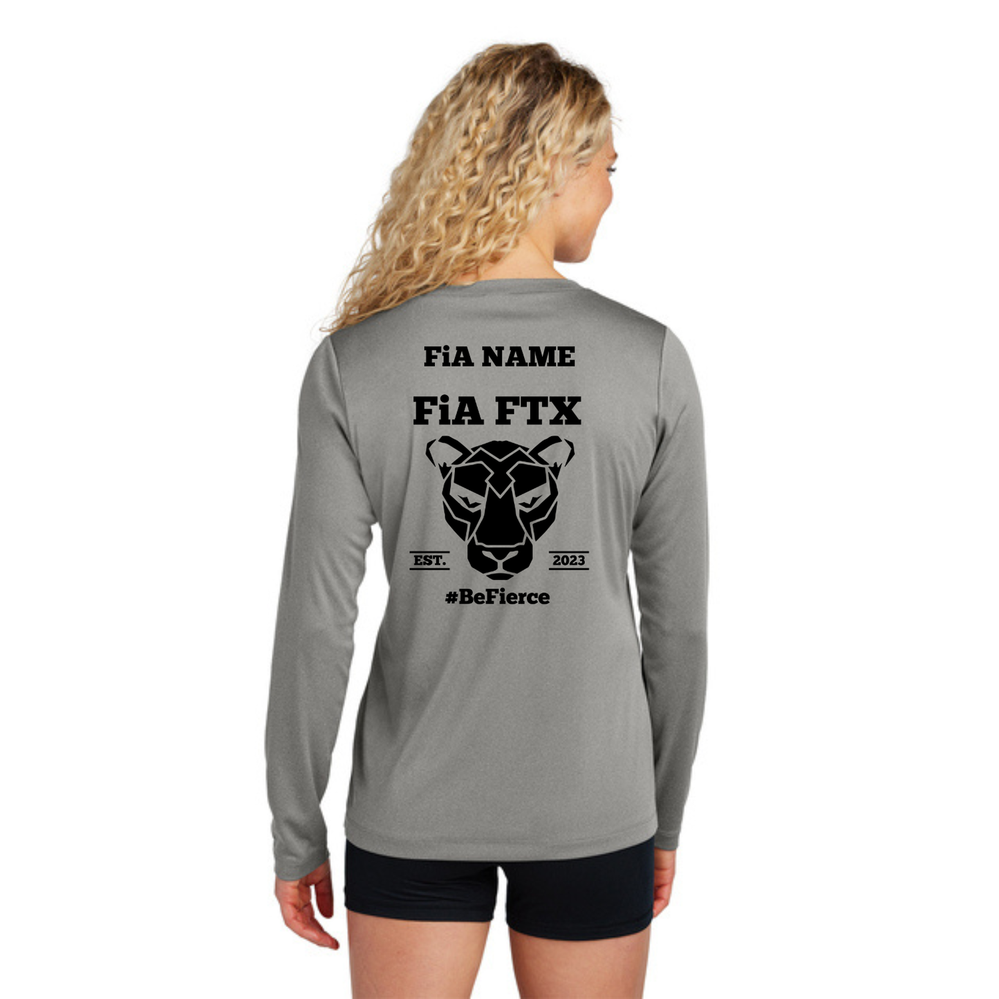 FTX, TX - PERSONALIZED Sport Tek Long Sleeve Performance V-Neck Tee