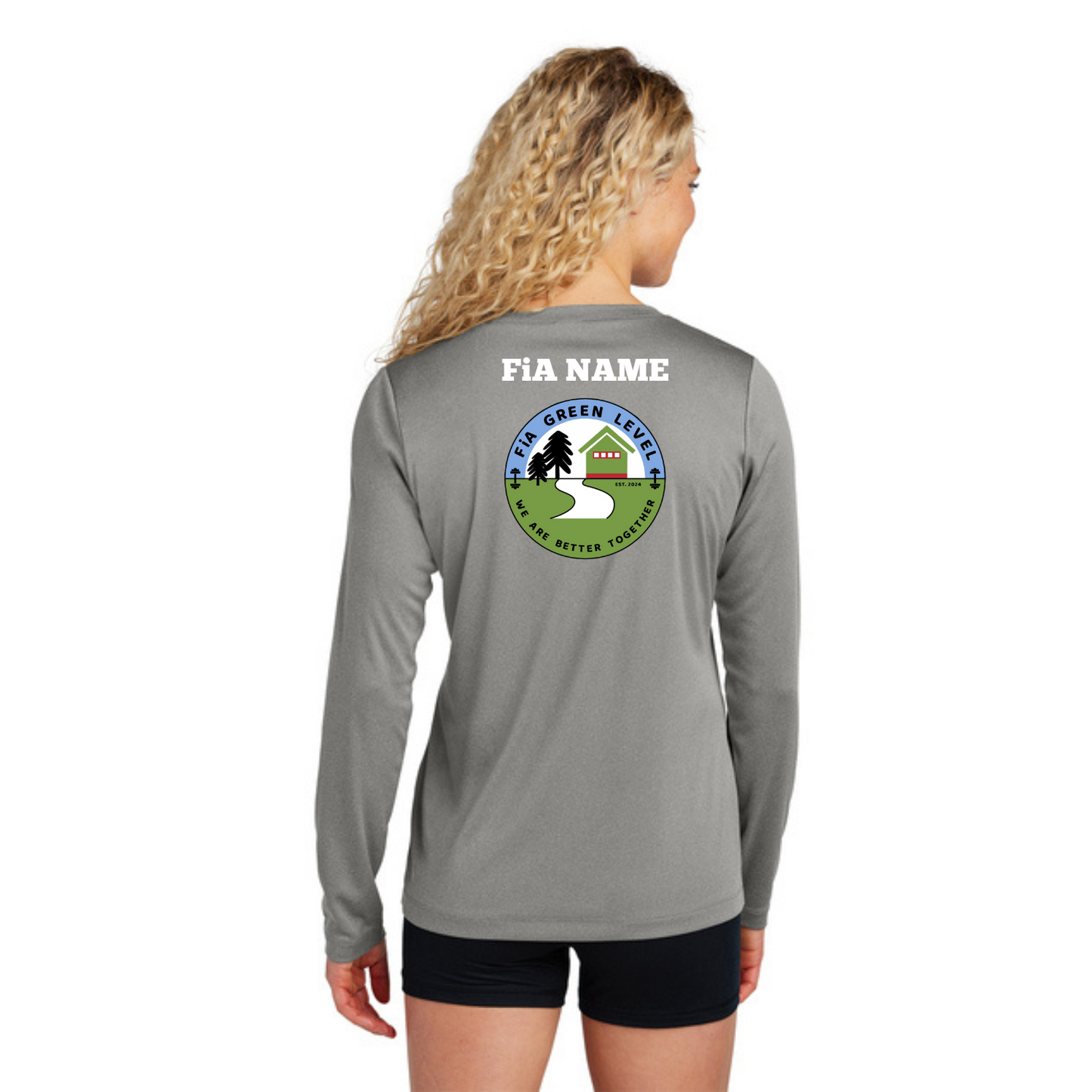Green Level, NC - PERSONALIZED Sport Tek Long Sleeve Performance V-Neck Tee