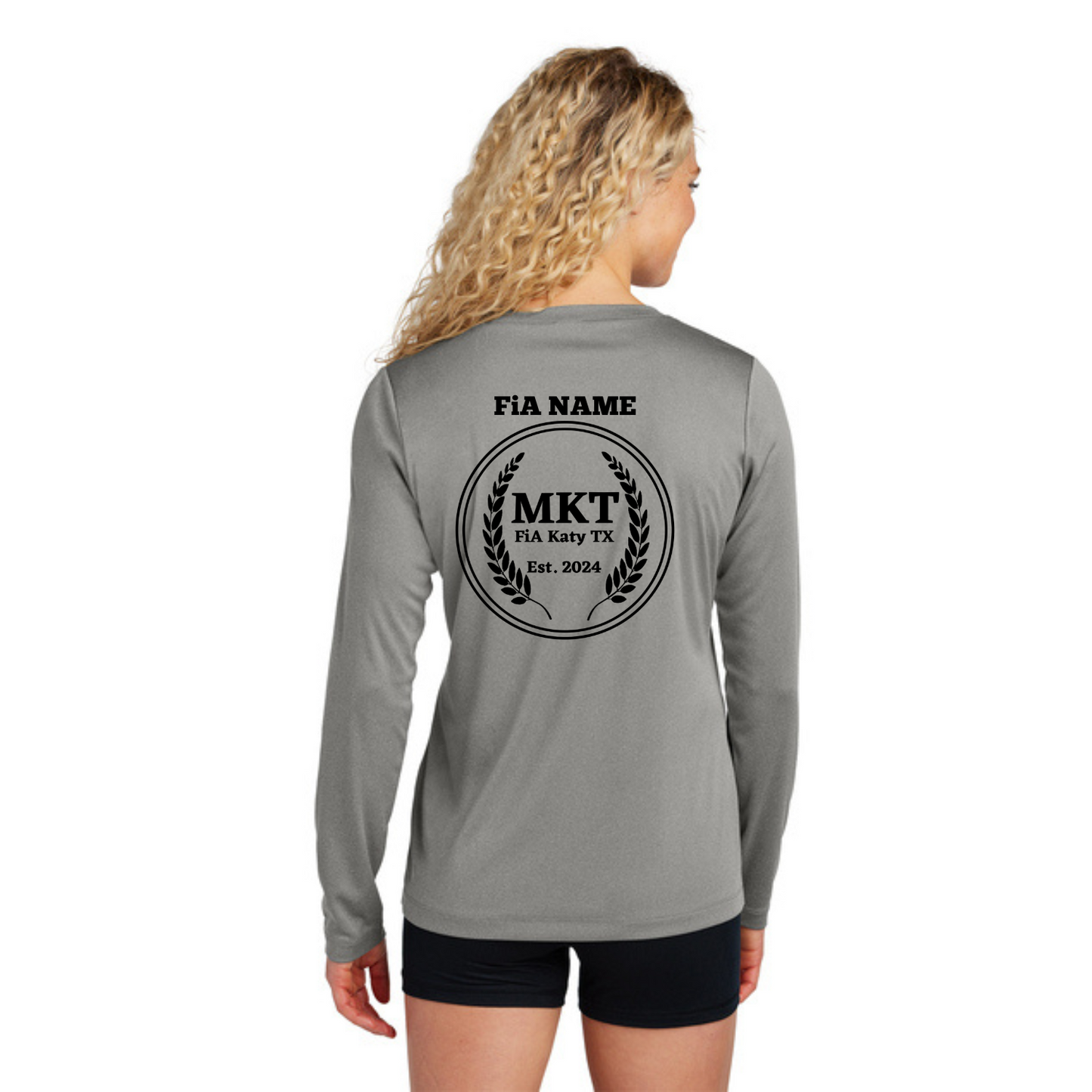 MKT, TX - PERSONALIZED Sport Tek Long Sleeve Performance V-Neck Tee