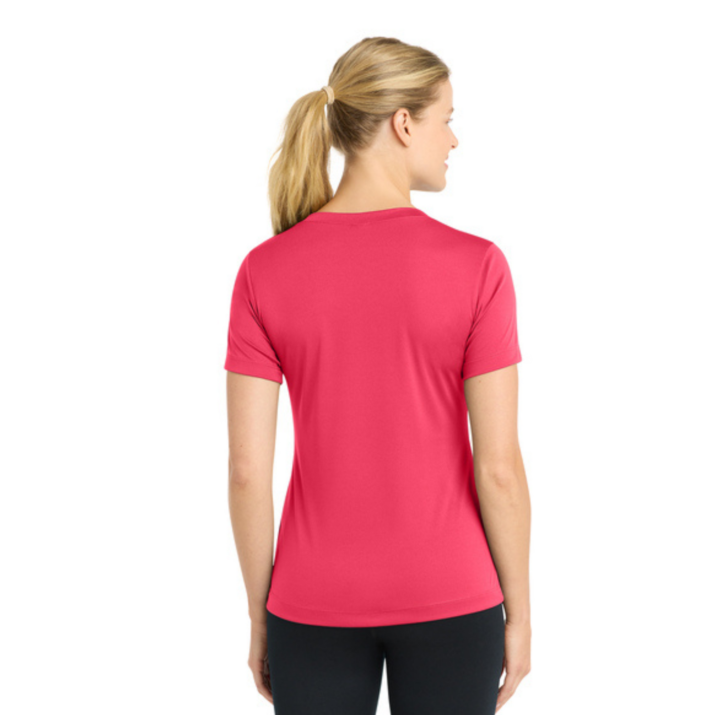 Katy FiA Anniversary - NEON PERSONALIZED Sport Tek V-Neck Short Sleeve Performance Tee