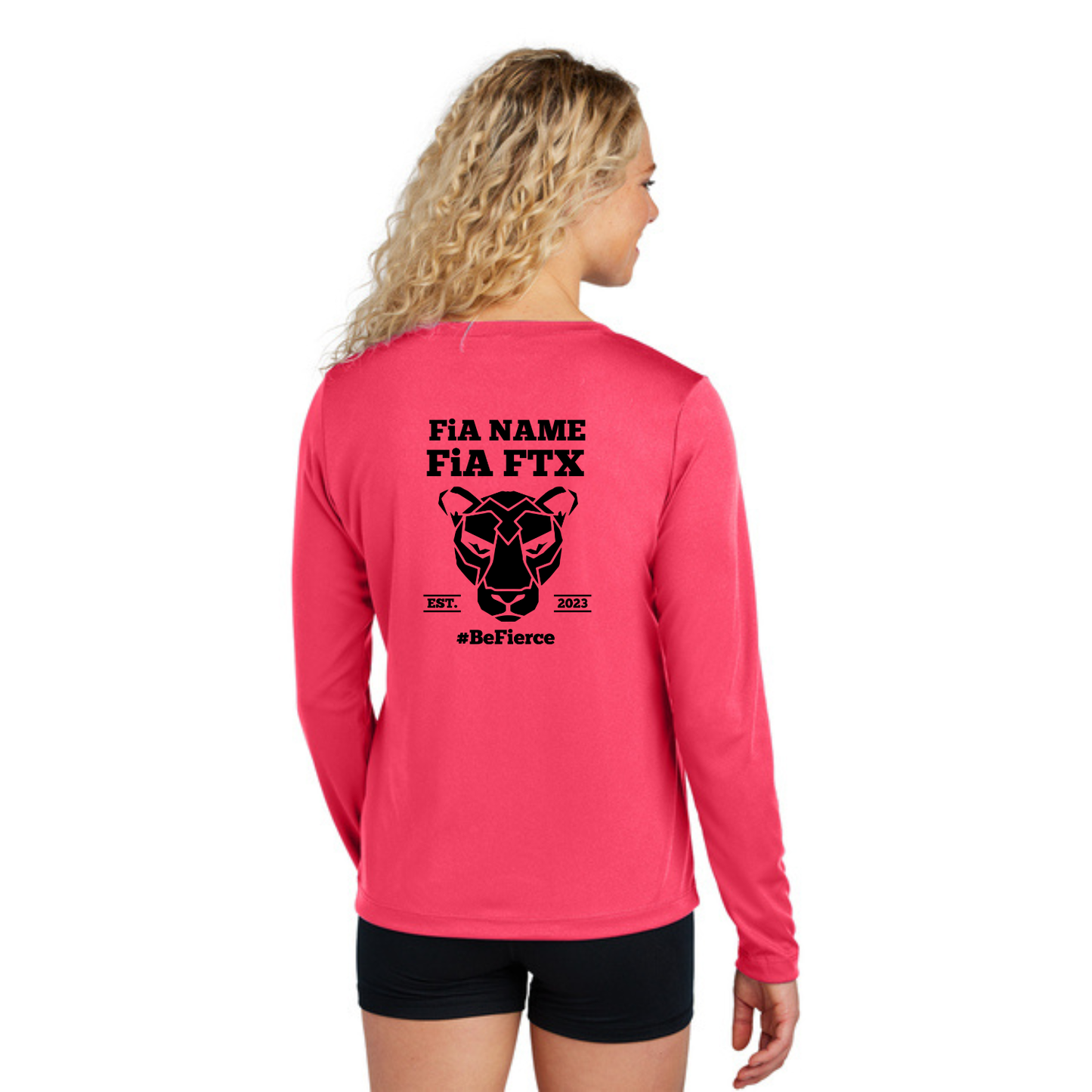 FTX, TX - PERSONALIZED Sport Tek Long Sleeve Performance V-Neck Tee