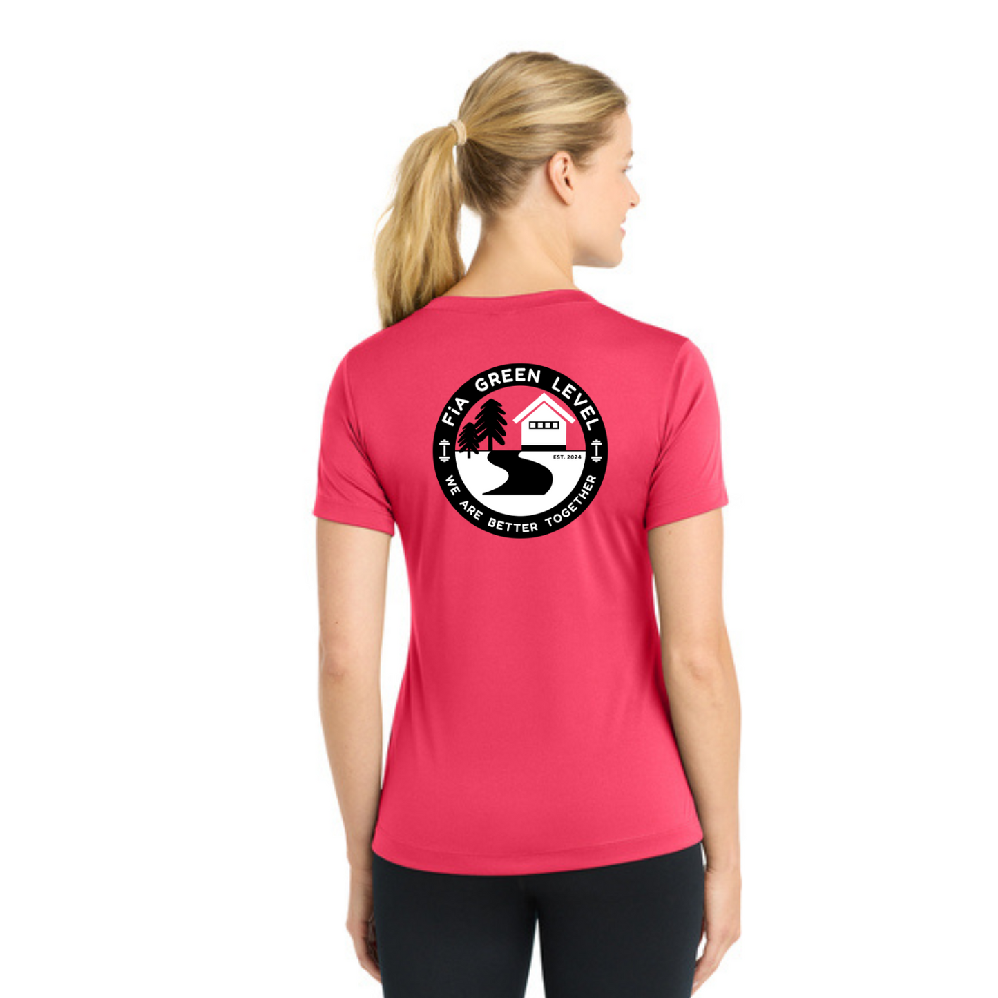 Green Level, NC - Sport Tek V-Neck Short Sleeve Performance Tee