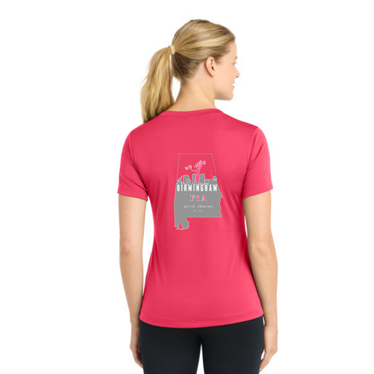 Birmingham, AL - NEON Sport Tek V-Neck Short Sleeve Performance Tee