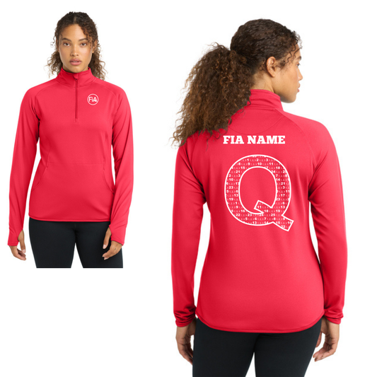 Q Shirt - PERSONALIZED Sport Tek Sport-Wick Stretch 1/4-Zip Pullover