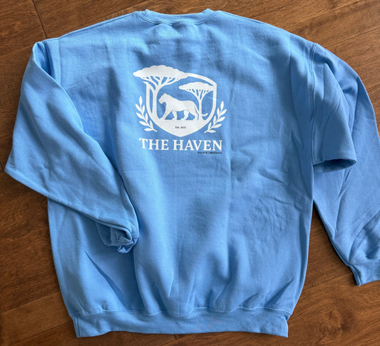 FINAL SALE - Gildan Heavy Blend Crewneck Sweatshirt - HAVEN FTX Carolina Blue XL