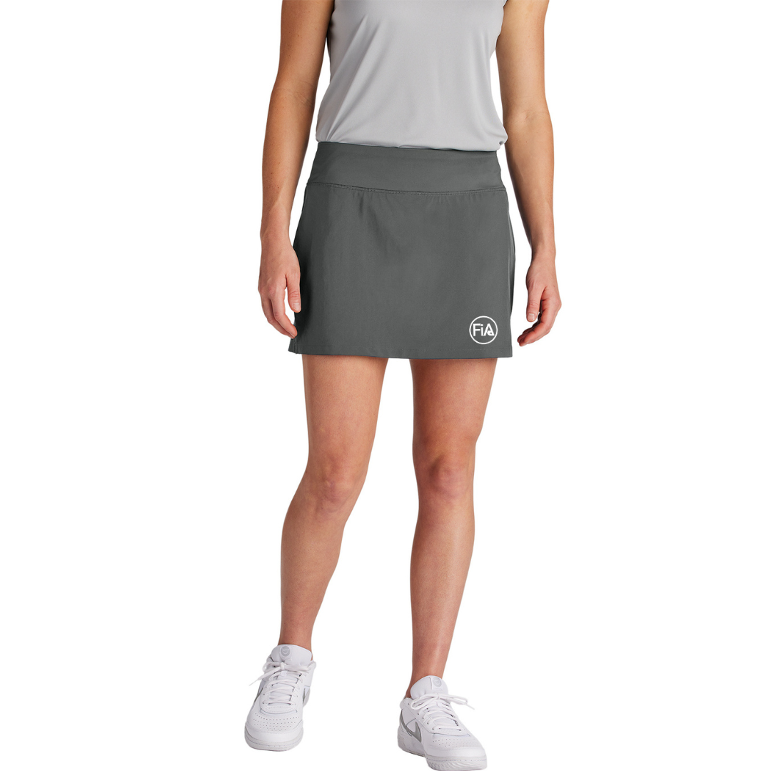 FINAL SALE - FiA Gear Sport-Tek Repeat Skort - Iron Grey