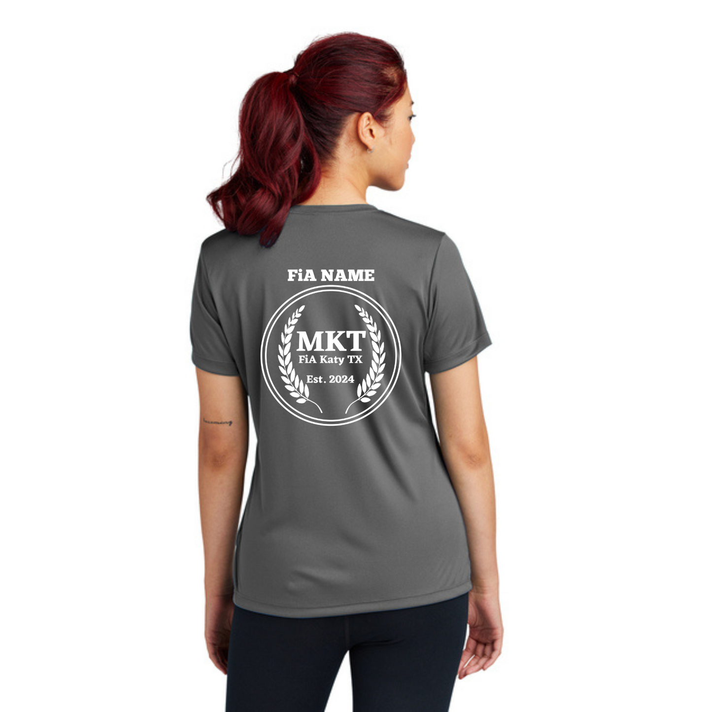 MKT, TX - PERSONALIZED Sport Tek Crew Neck Short Sleeve Performance Tee