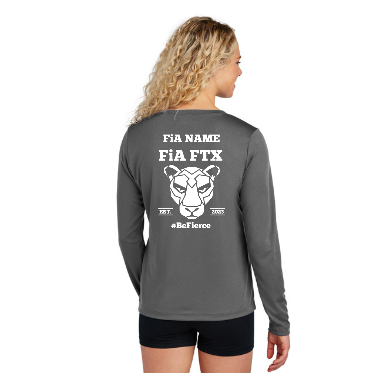 FTX, TX - PERSONALIZED Sport Tek Long Sleeve Performance V-Neck Tee