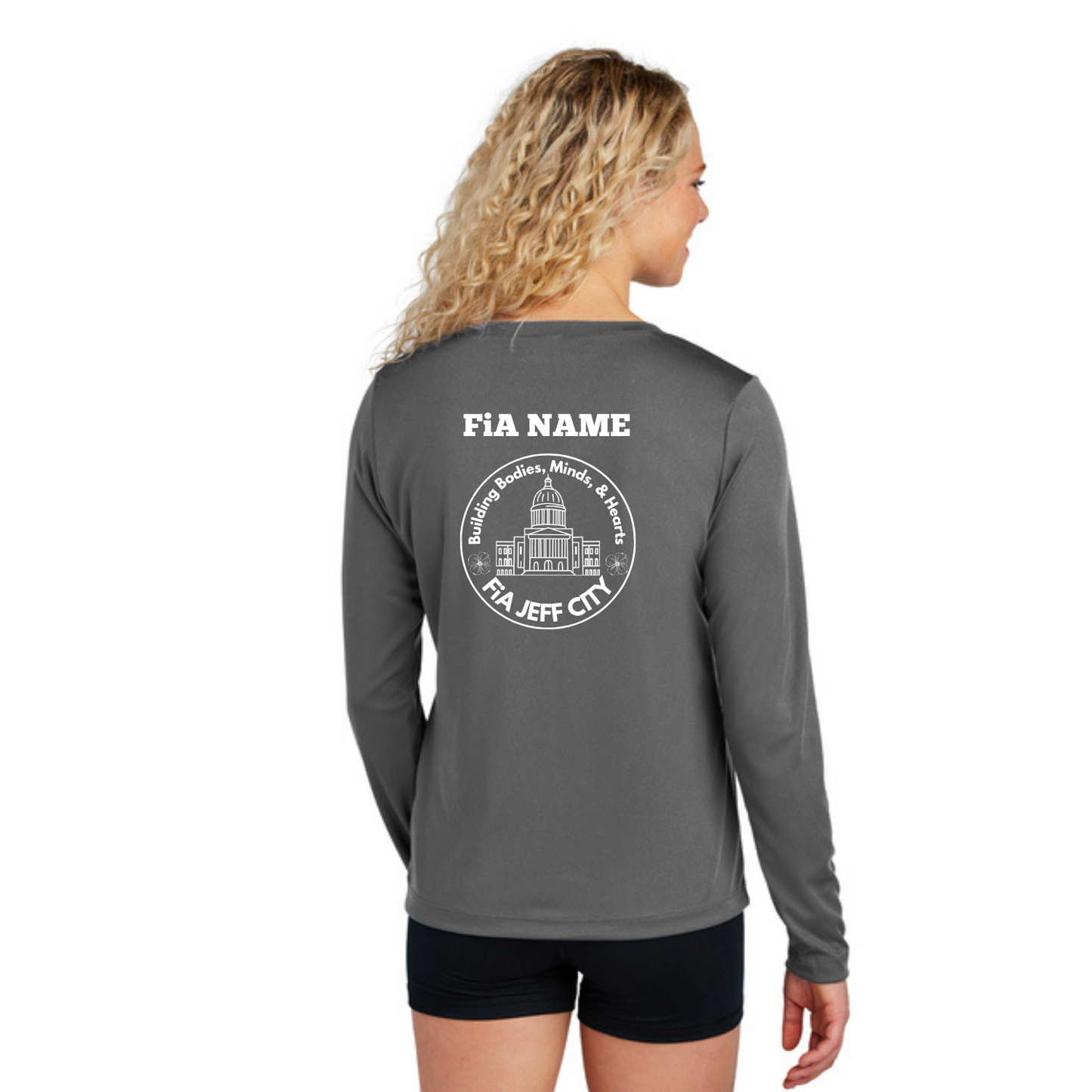 Jeff City - PERSONALIZED Sport Tek Long Sleeve Competitor V-Neck Tee