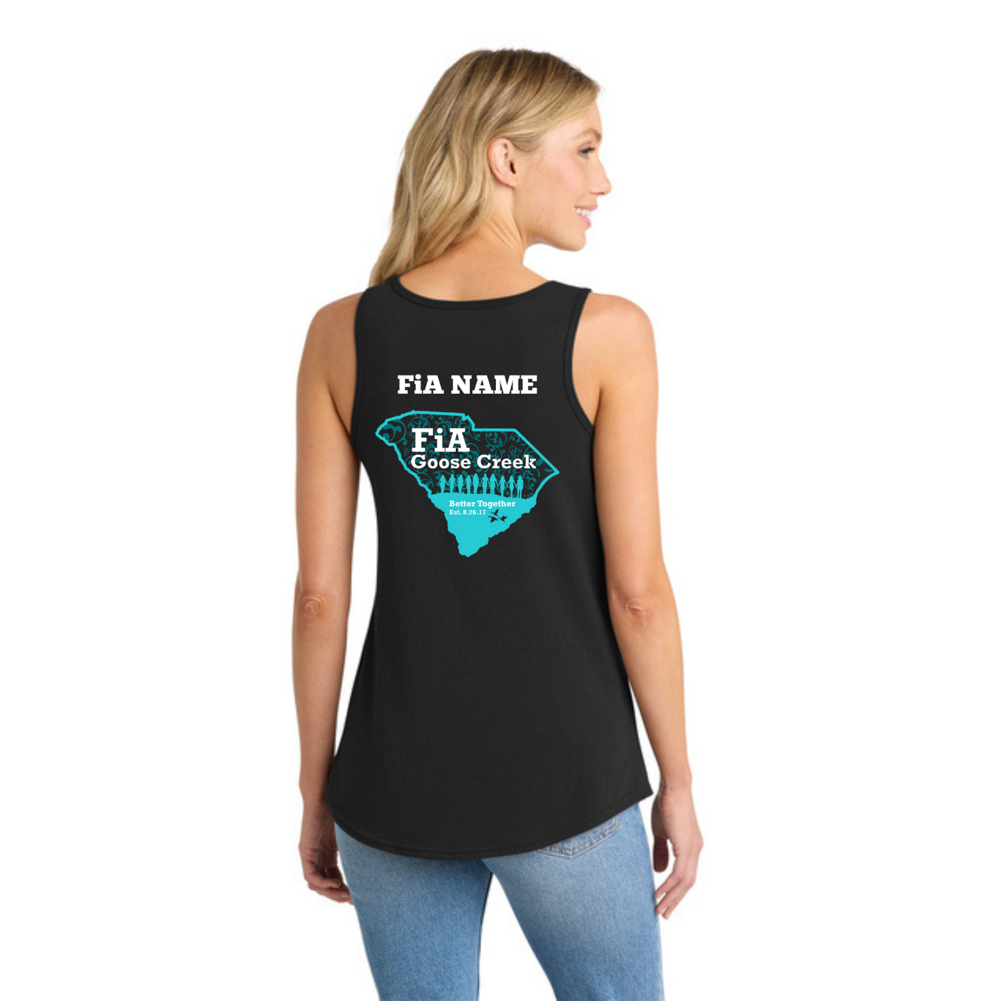 Goose Creek, SC - PERSONALIZED Port & Co Women's Core Cotton Tank Top
