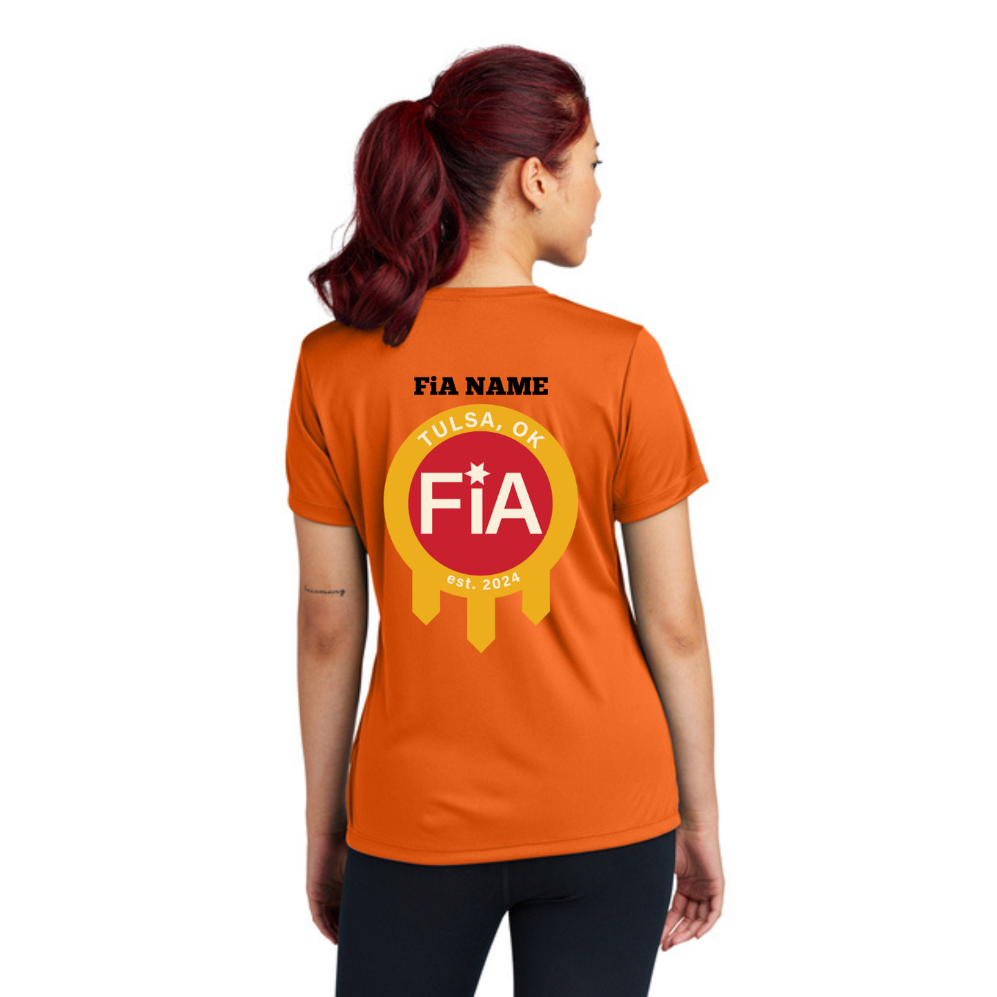 Tulsa, OK - PERSONALIZED Sport Tek Crew Neck Short Sleeve Performance Tee