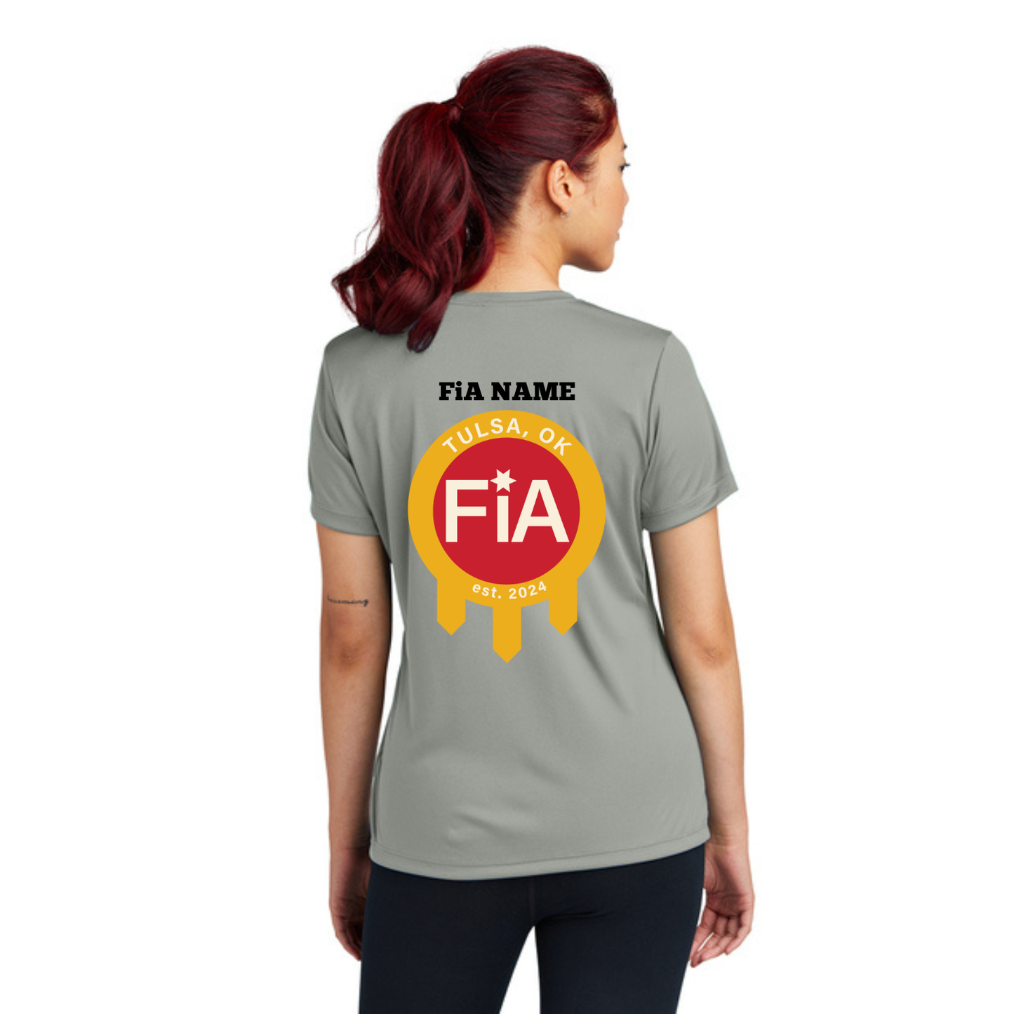 Tulsa, OK - PERSONALIZED Sport Tek Crew Neck Short Sleeve Performance Tee