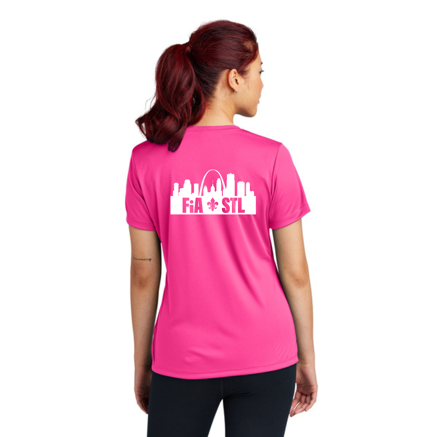 St. Louis, MO - NEON Sport Tek Crew Neck Short Sleeve Performance Tee