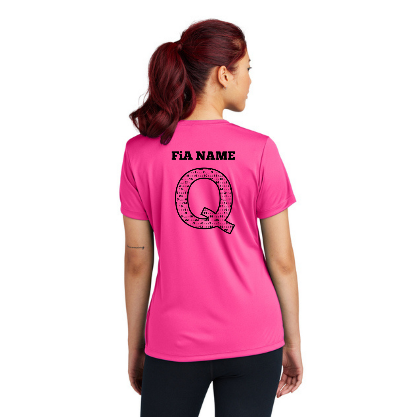 Q Shirt NEON - PERSONALIZED Sport Tek Short Sleeve Performance Tee