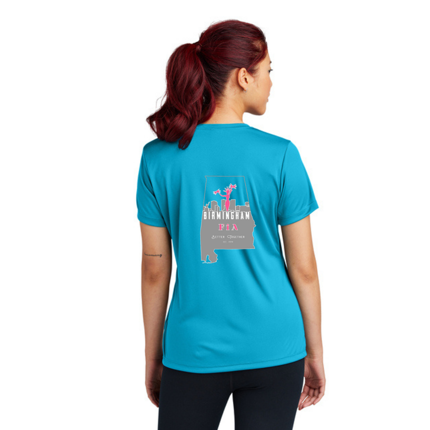 Birmingham, AL - NEON Sport Tek V-Neck Short Sleeve Performance Tee