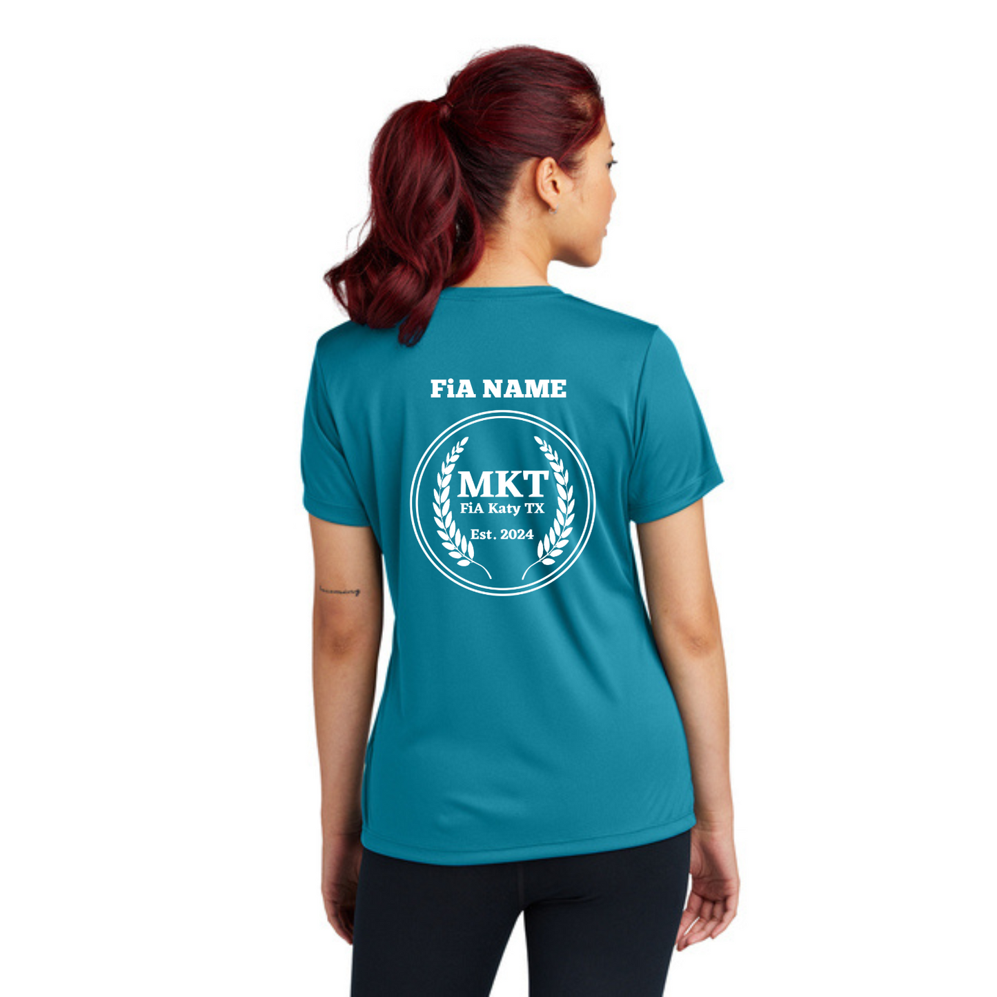 MKT, TX- PERSONALIZED Sport Tek V-Neck Short Sleeve Performance Tee
