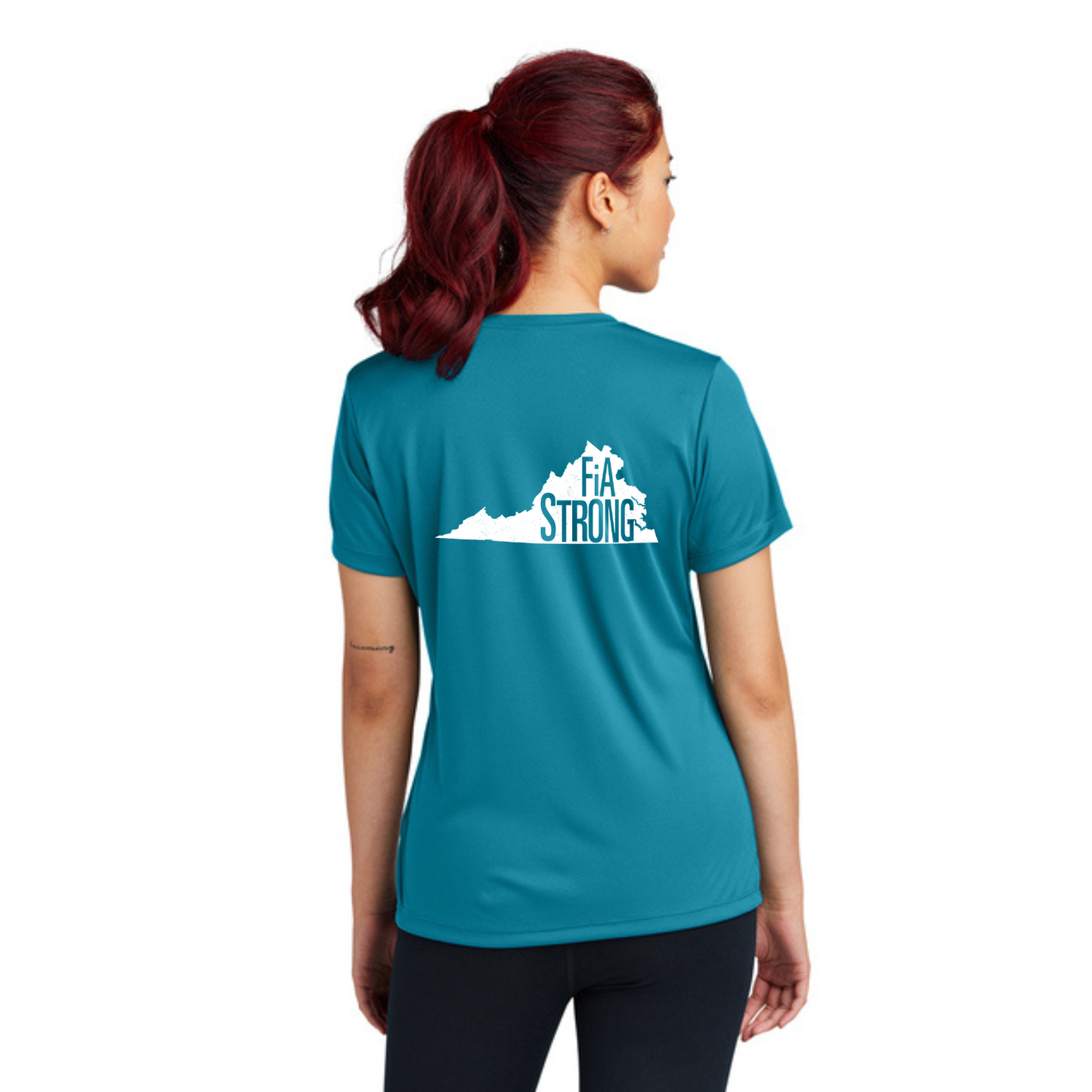Virginia Strong - Sport Tek V-Neck Short Sleeve Performance Tee