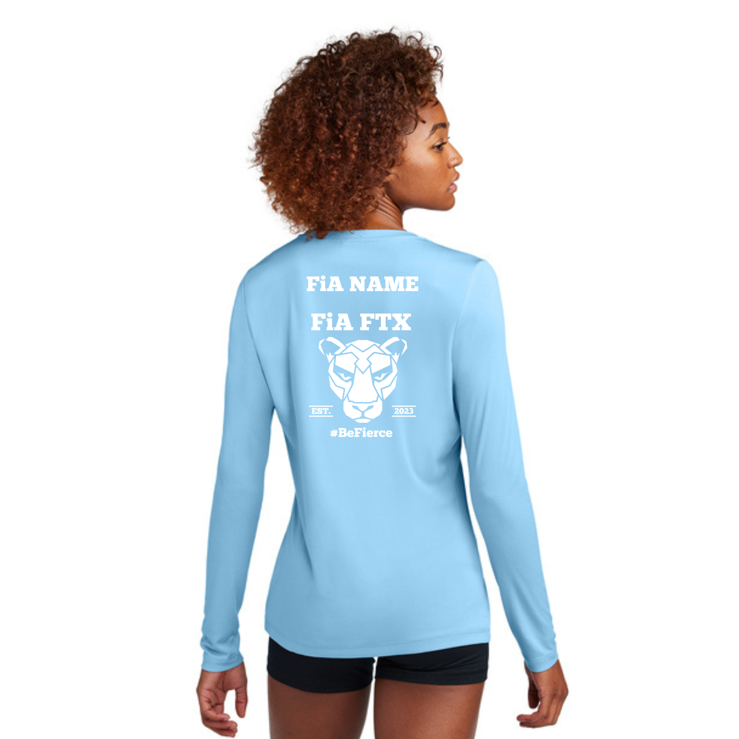FTX, TX - PERSONALIZED Sport Tek Women's Posi-UV Pro Long Sleeve