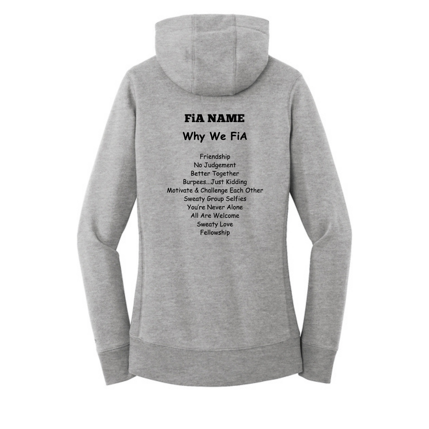 Why we FiA Goose Creek, SC - PERSONALIZED New Era Women's French Terry Pullover Hoodie