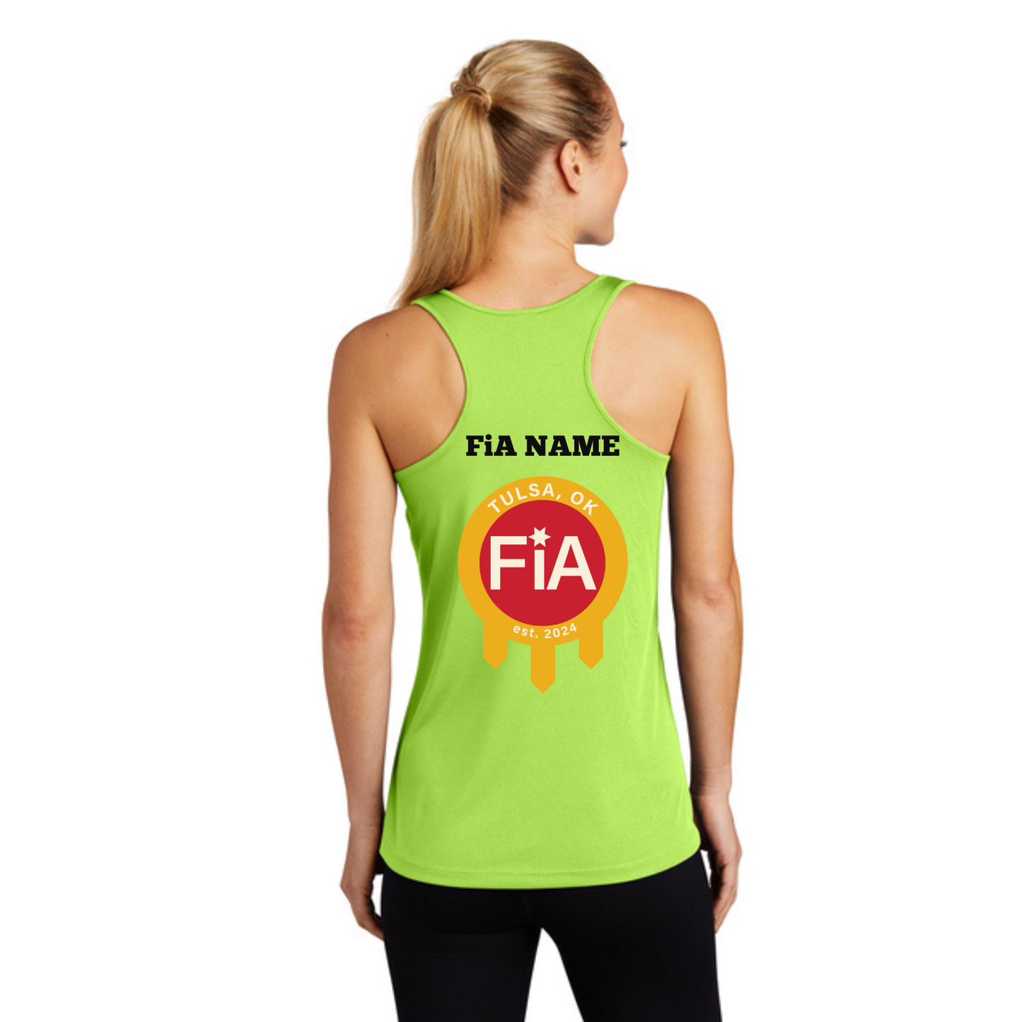 Tulsa, OK - PERSONALIZED Sport Tek Racerback Tank