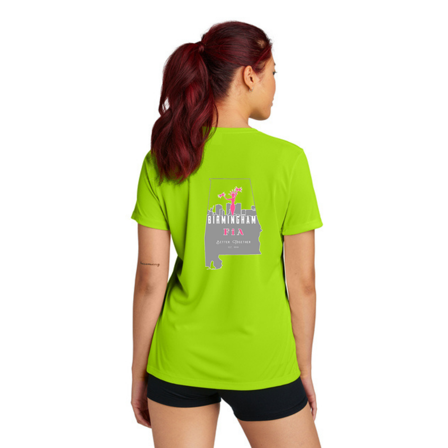Birmingham, AL - NEON Sport Tek V-Neck Short Sleeve Performance Tee