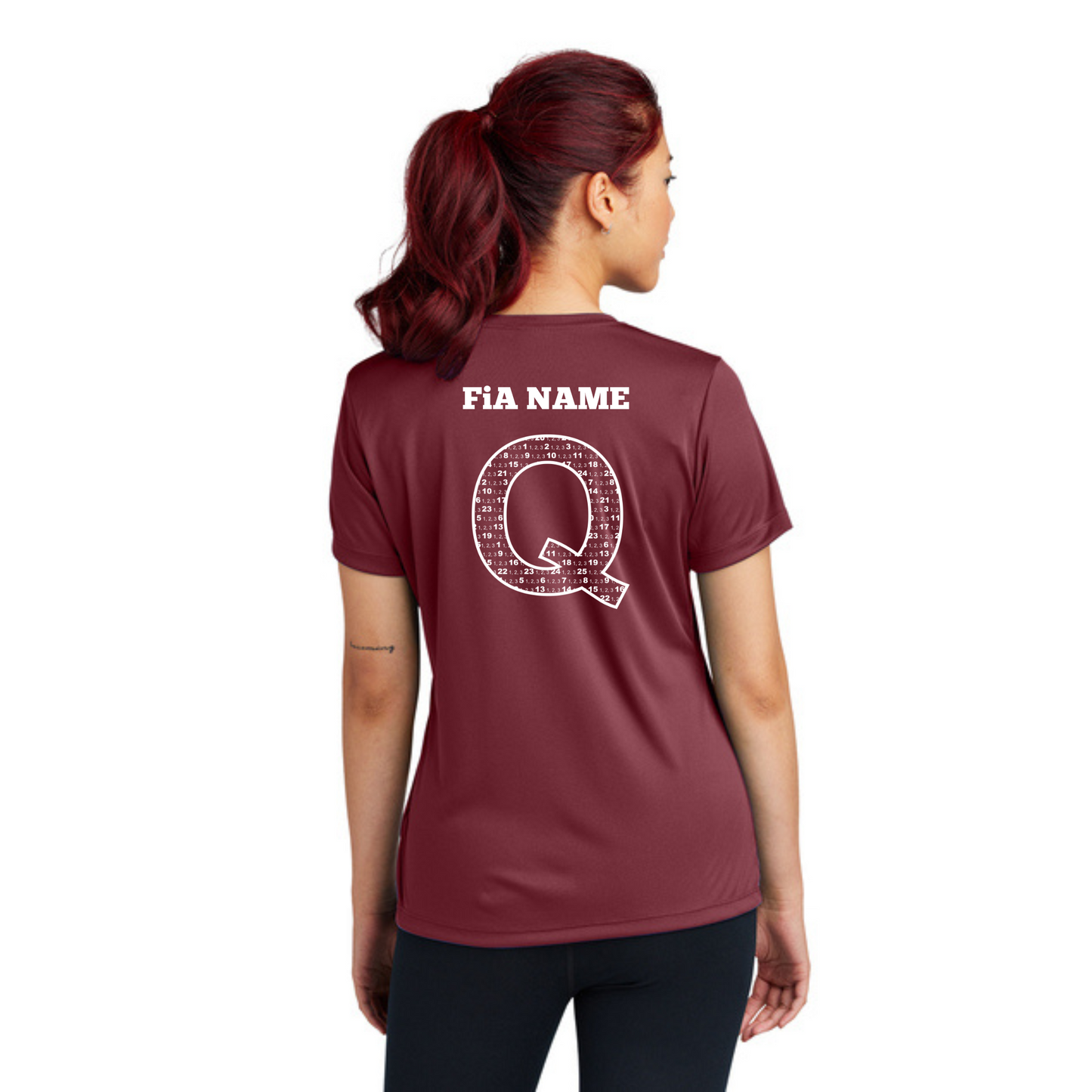Q Shirt - PERSONALIZED Sport Tek V-Neck Short Sleeve Performance Tee
