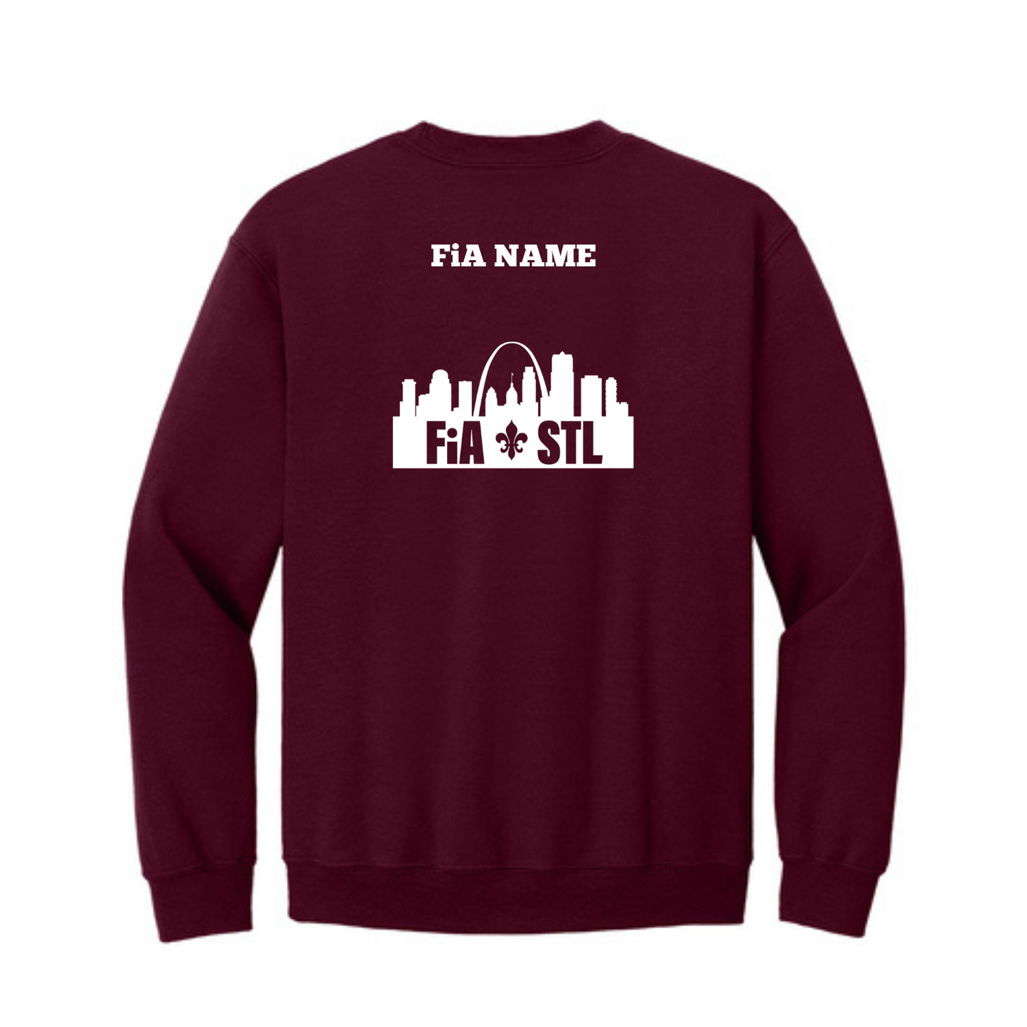 St. Louis, MO - PERSONALIZED Gildan Heavy Blend Crewneck Sweatshirt