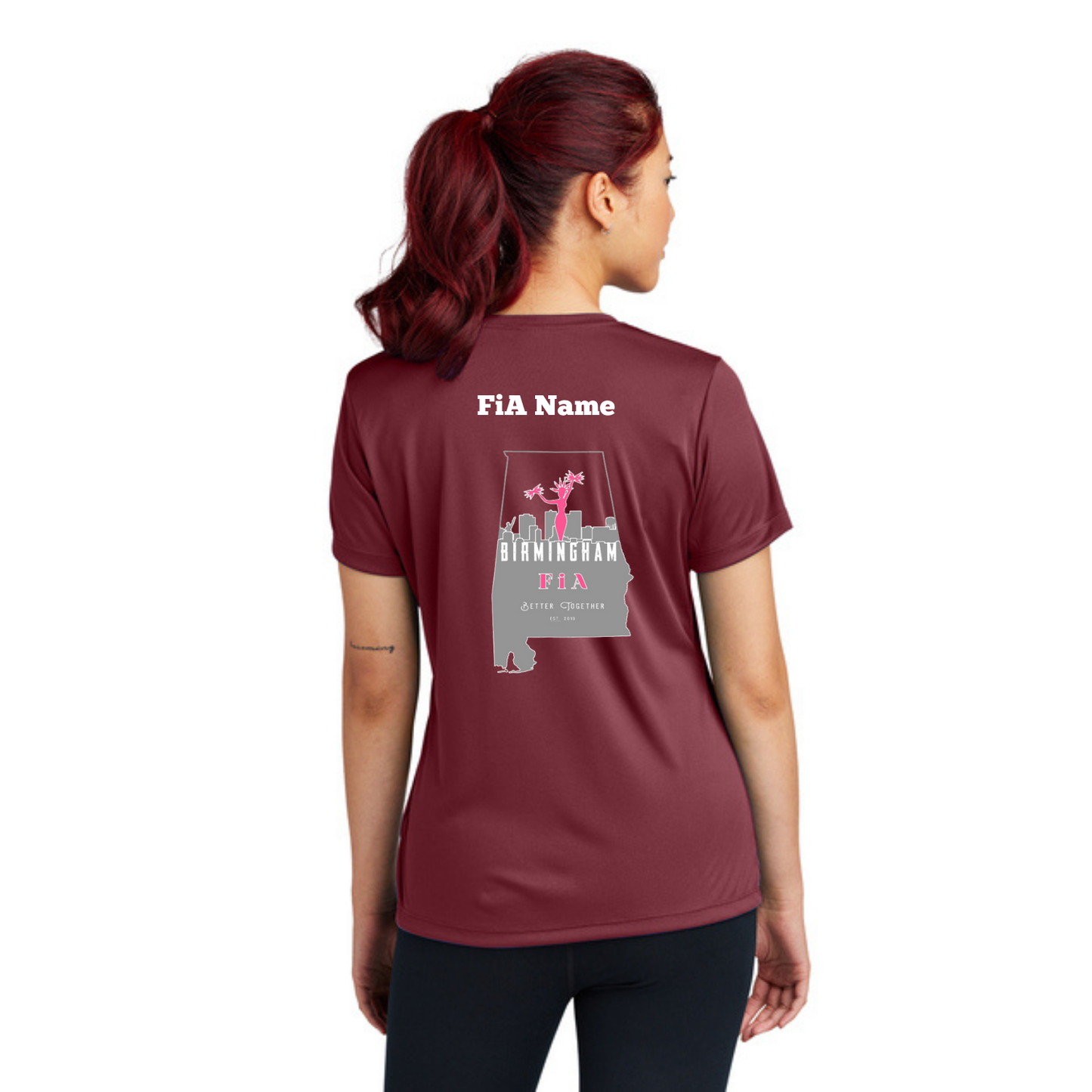 Birmingham, AL - PERSONALIZED Sport Tek V-Neck Short Sleeve Performance Tee