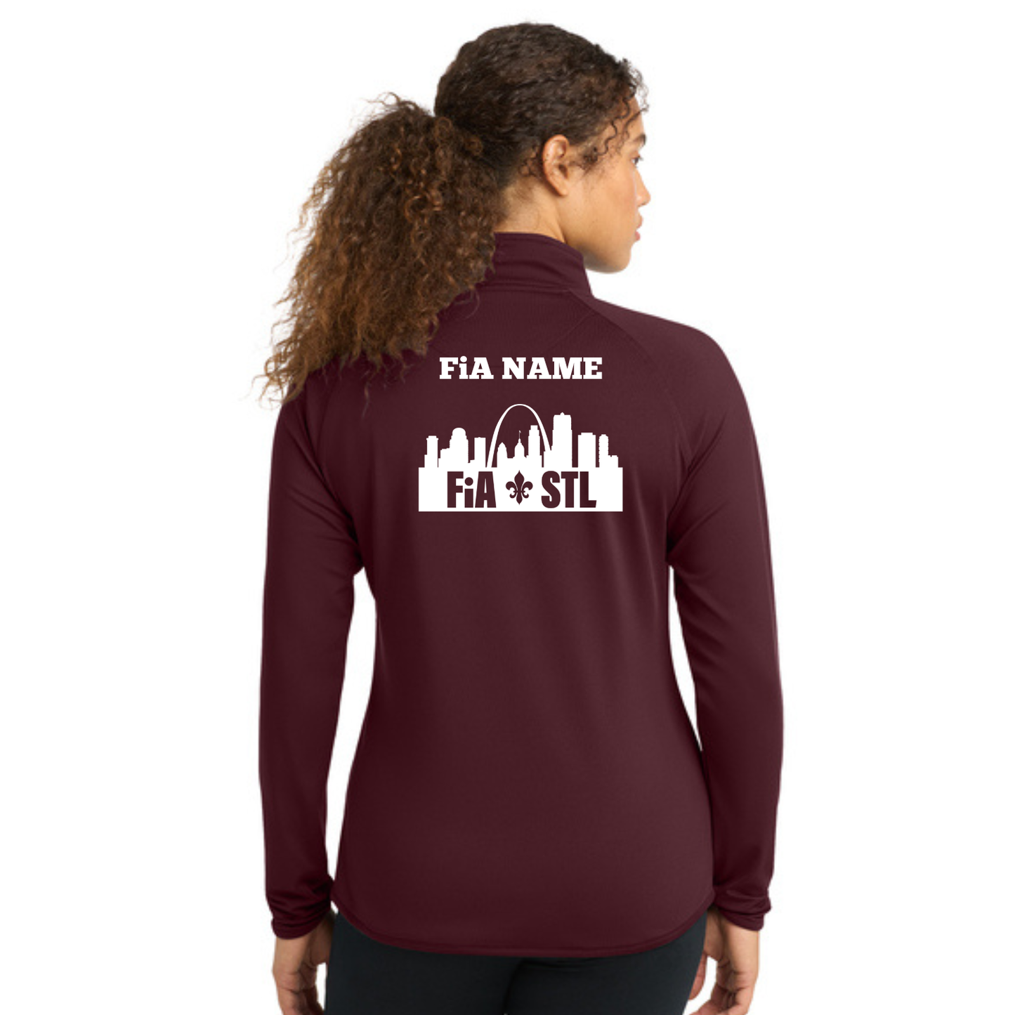 St. Louis, MO - PERSONALIZED Sport Tek Sport-Wick Stretch 1/4-Zip Pullover