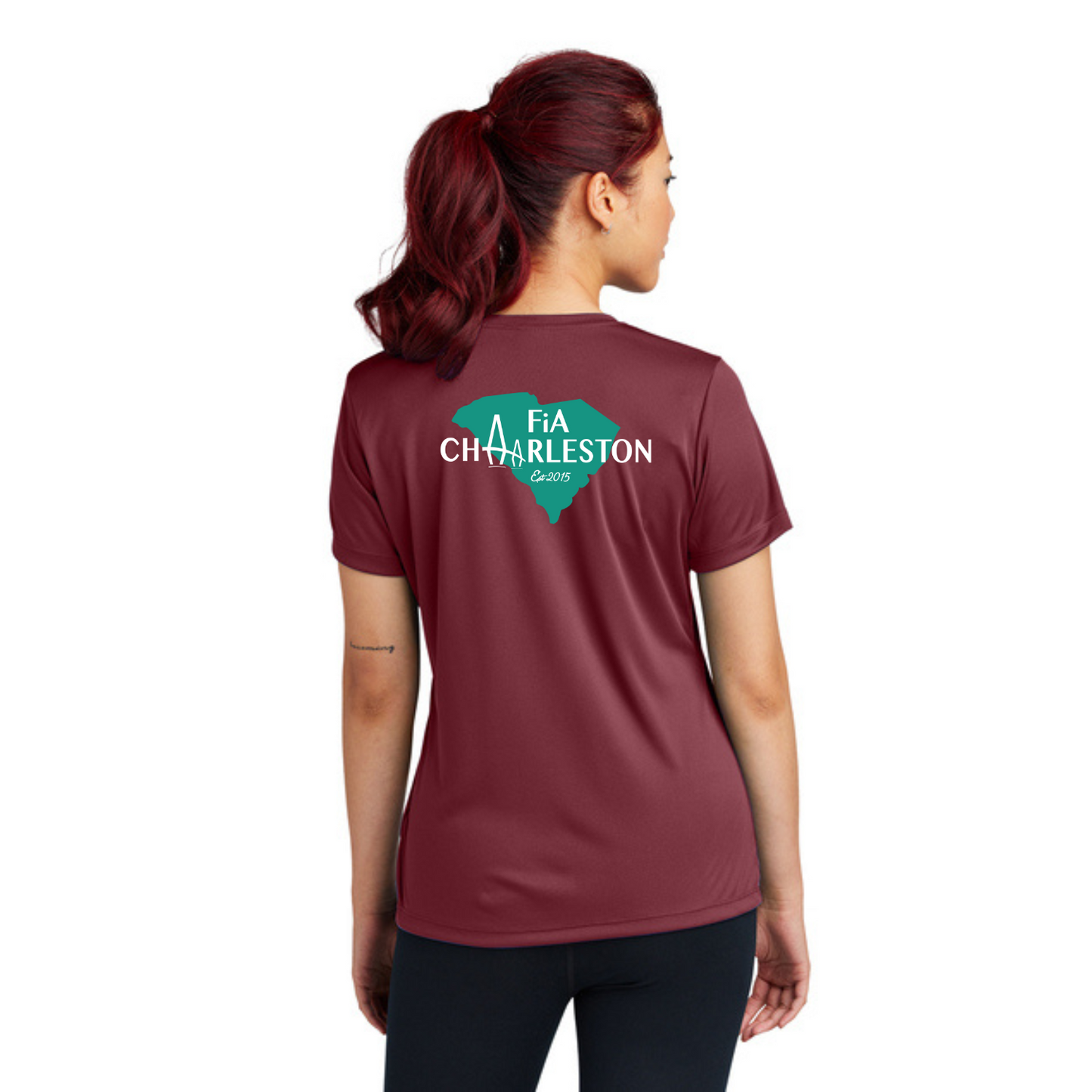 Charleston, SC - Sport Tek Crew Neck Short Sleeve Performance Tee